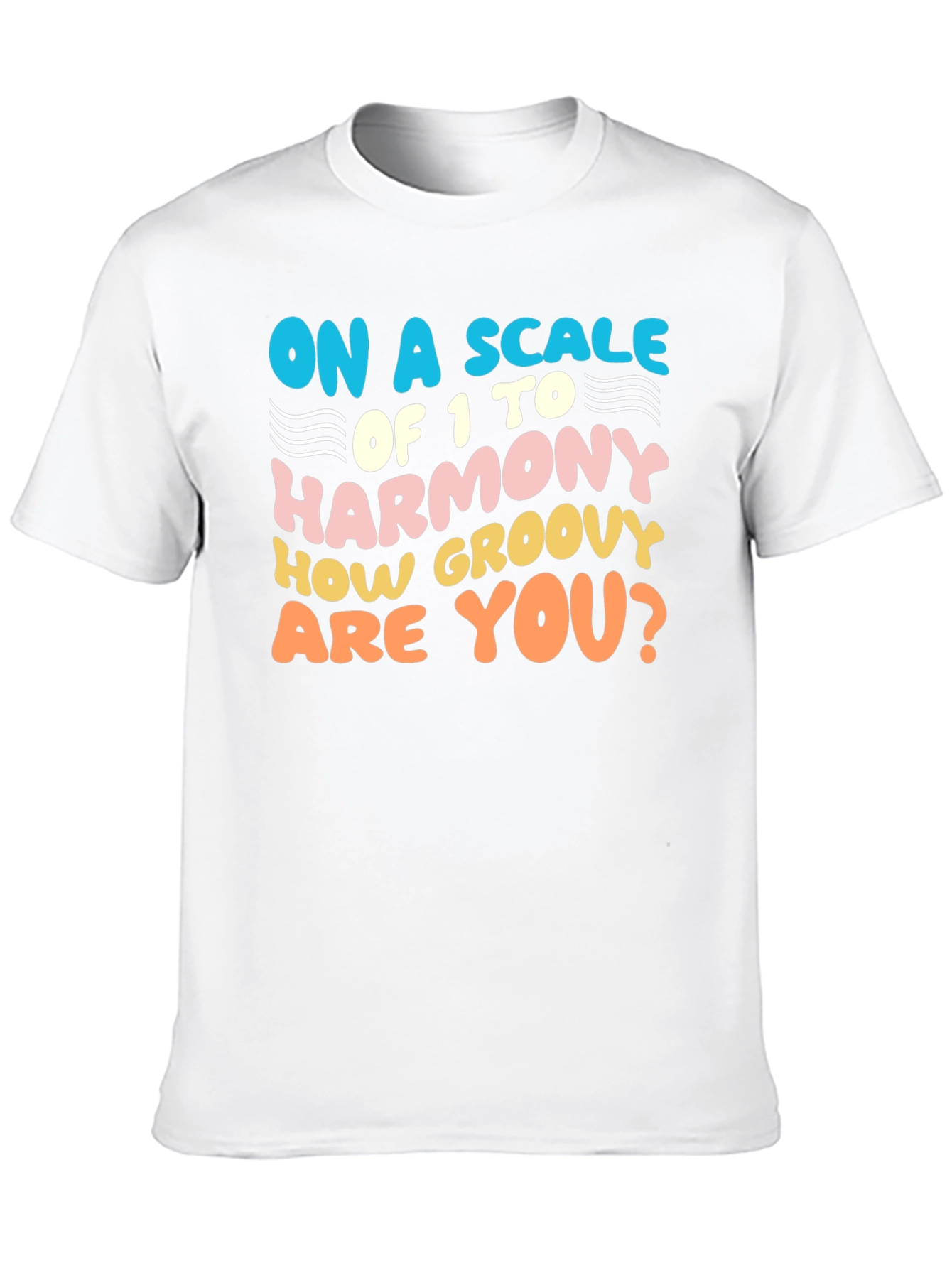 Black Groovy Harmony T-Shirt - Fun Retro Style view 10