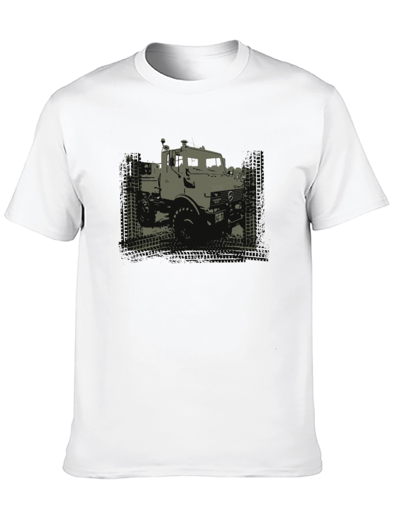 Black Off-Road Truck Graphic Tee - Black Cotton T-Shirt view 10