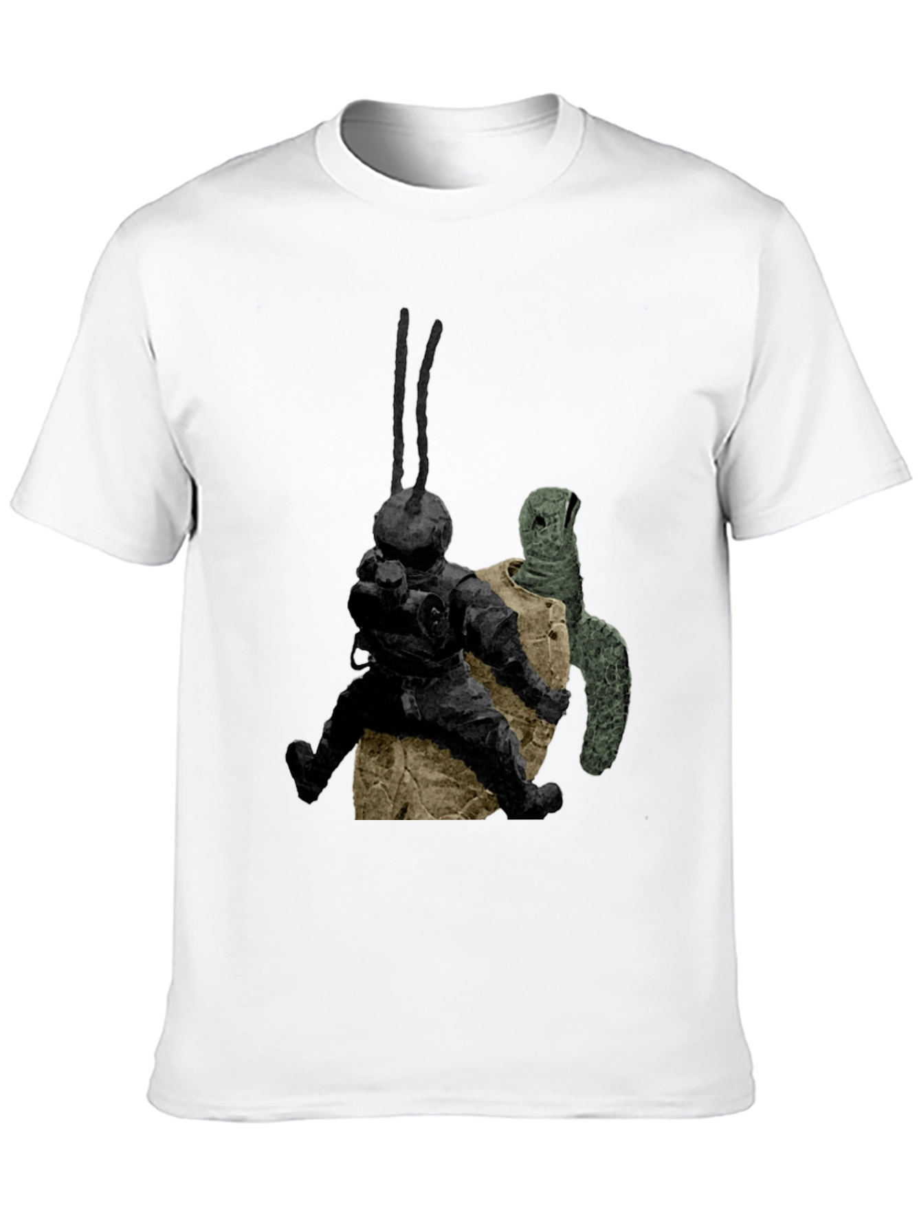 Black Diver & Turtle Graphic Tee - Unique Design, Soft Cotton view 10