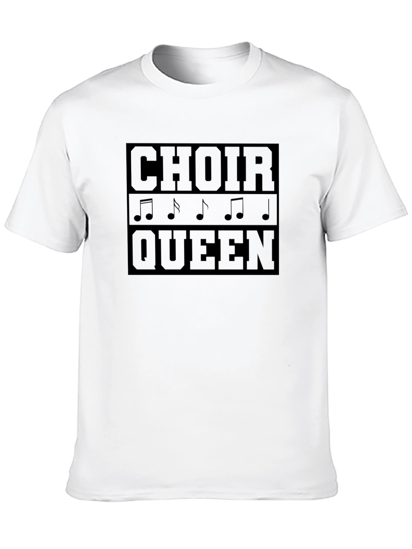 Black Choir Queen Music Notes Graphic T-Shirt view 10