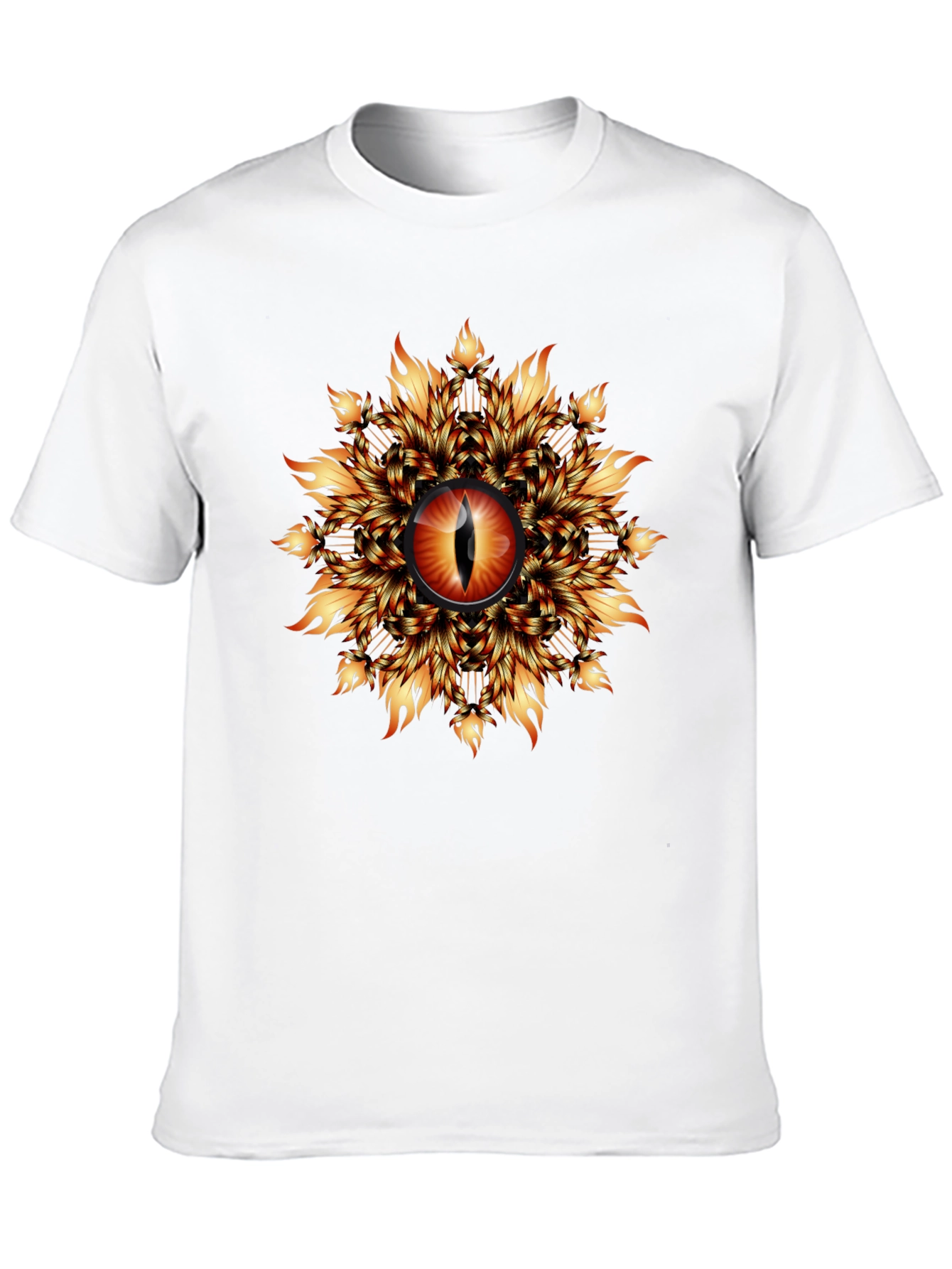 Black Fiery Eye Graphic T-Shirt - Black view 10