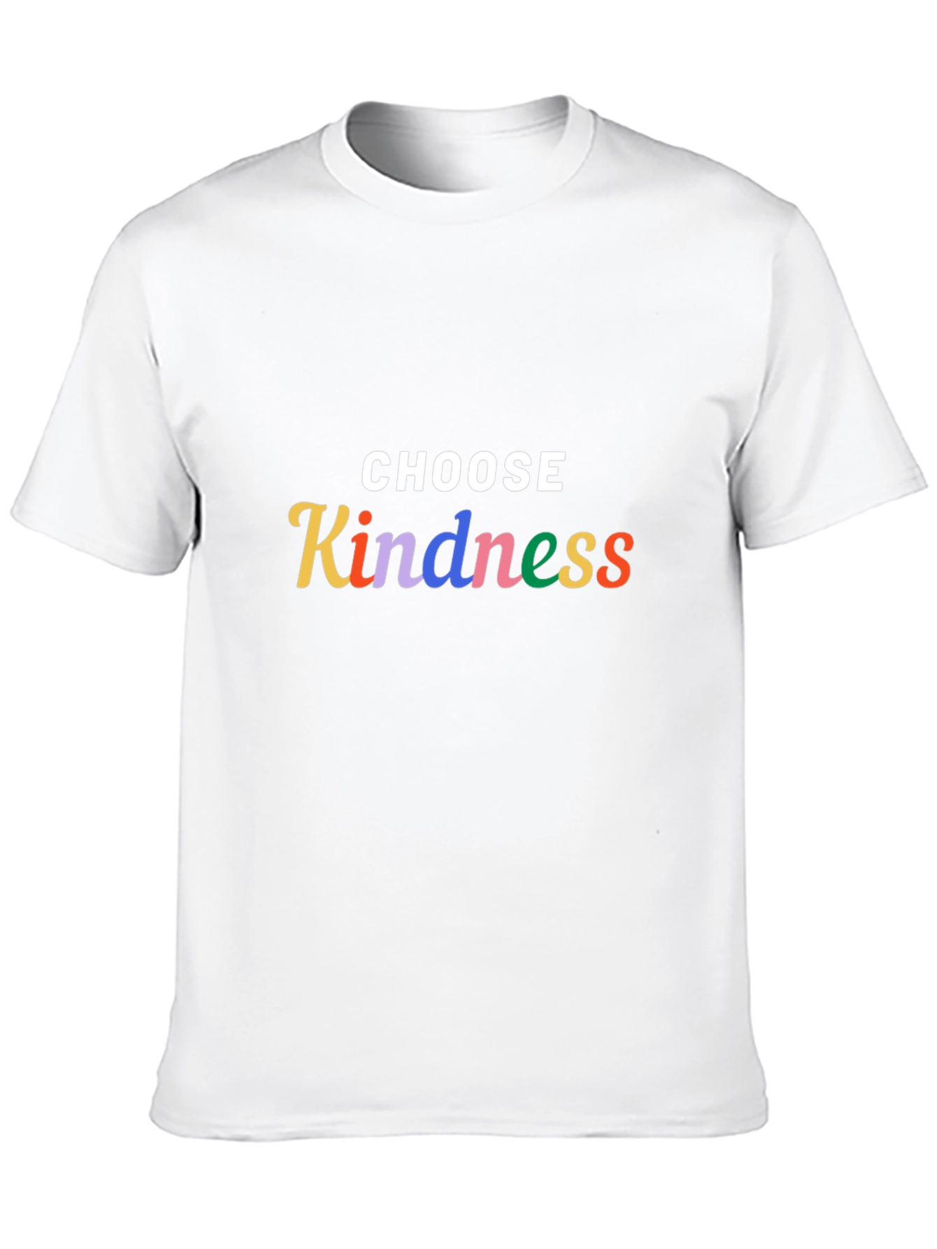 Black Choose Kindness T-Shirt - Black Crew Neck Tee view 10