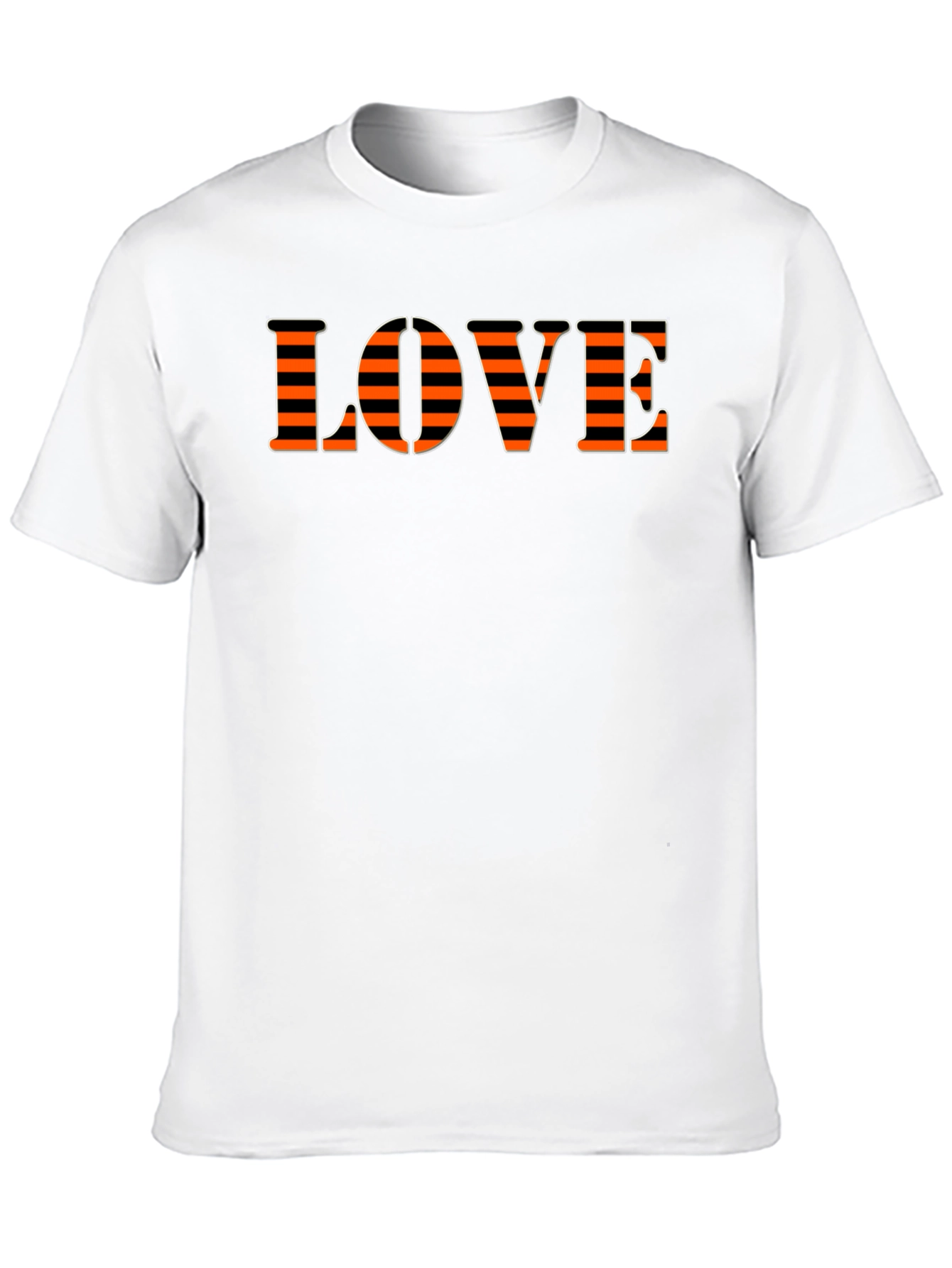 Black Love Striped Graphic T-Shirt view 10