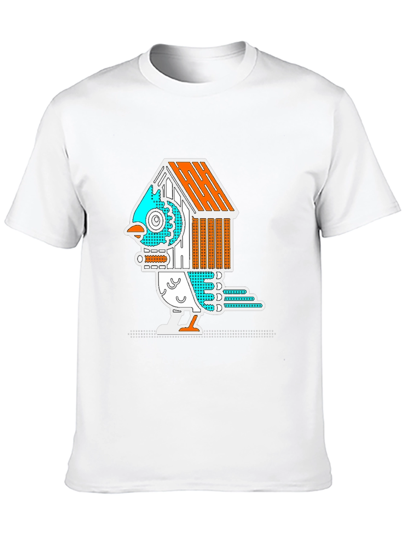 Black Birdhouse Bird Graphic Tee - Quirky & Unique view 10
