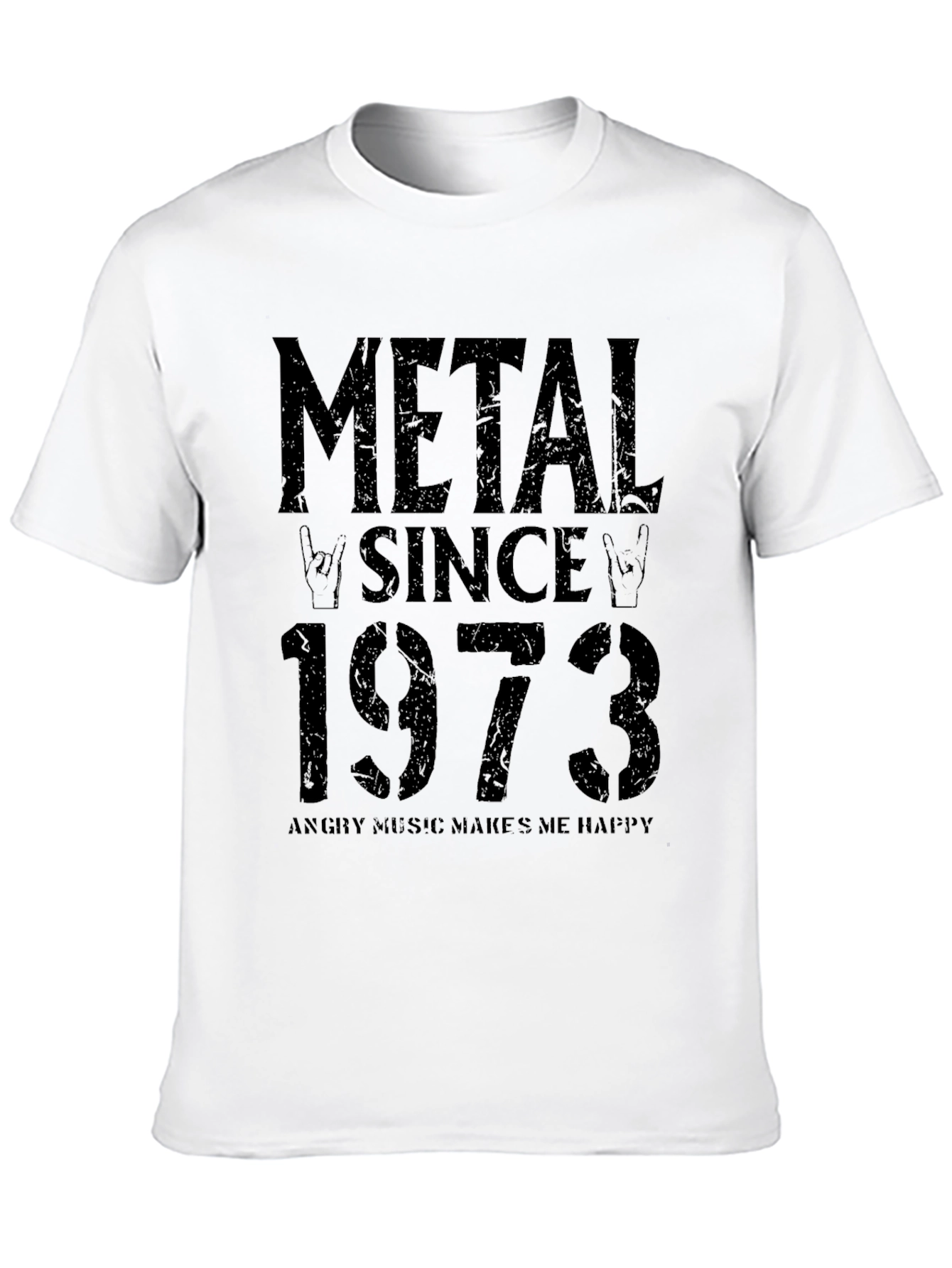 Black Metal Since 1973 Black Graphic T-Shirt view 10