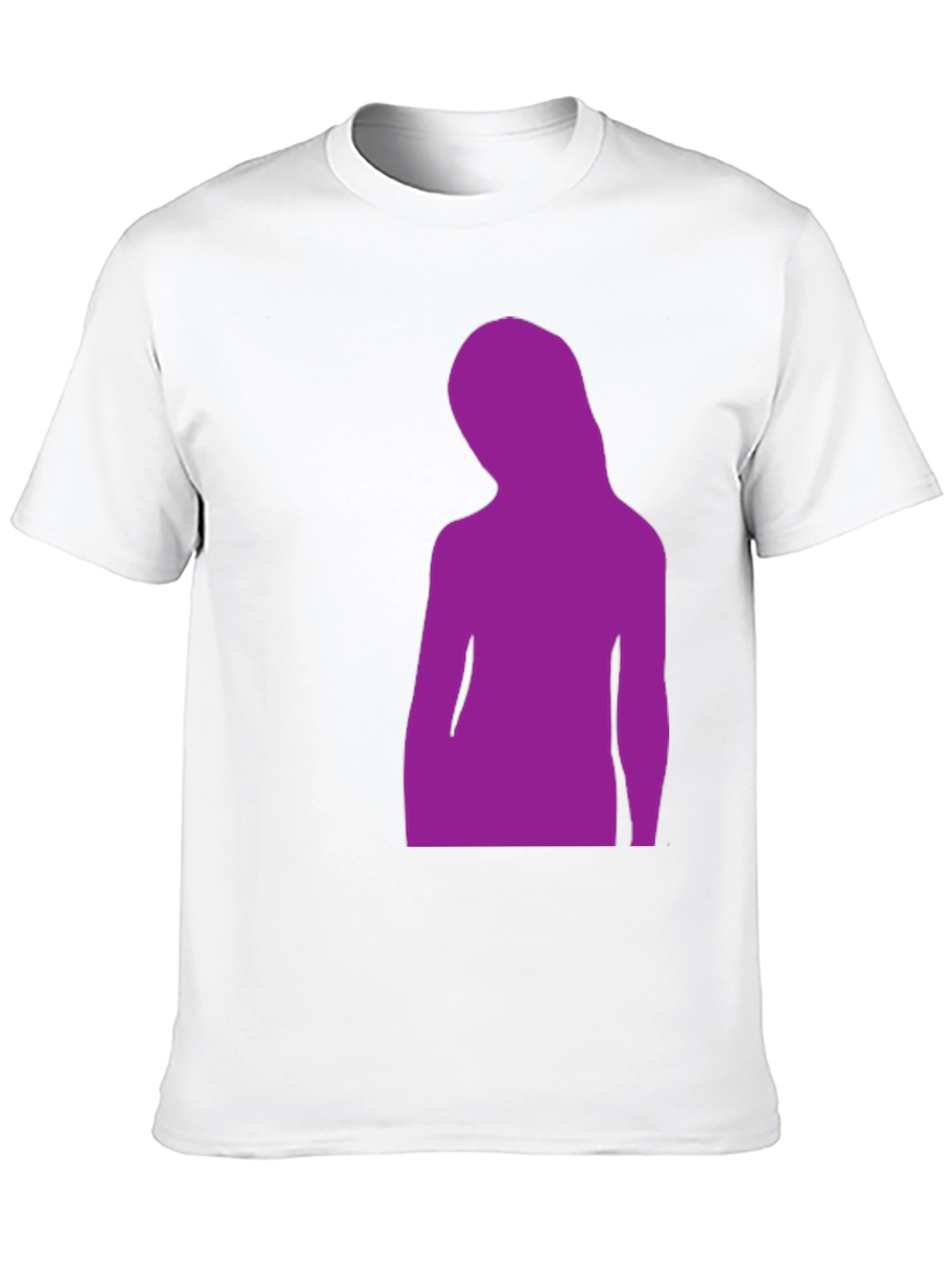 Black Purple Silhouette Graphic Black T-Shirt view 10