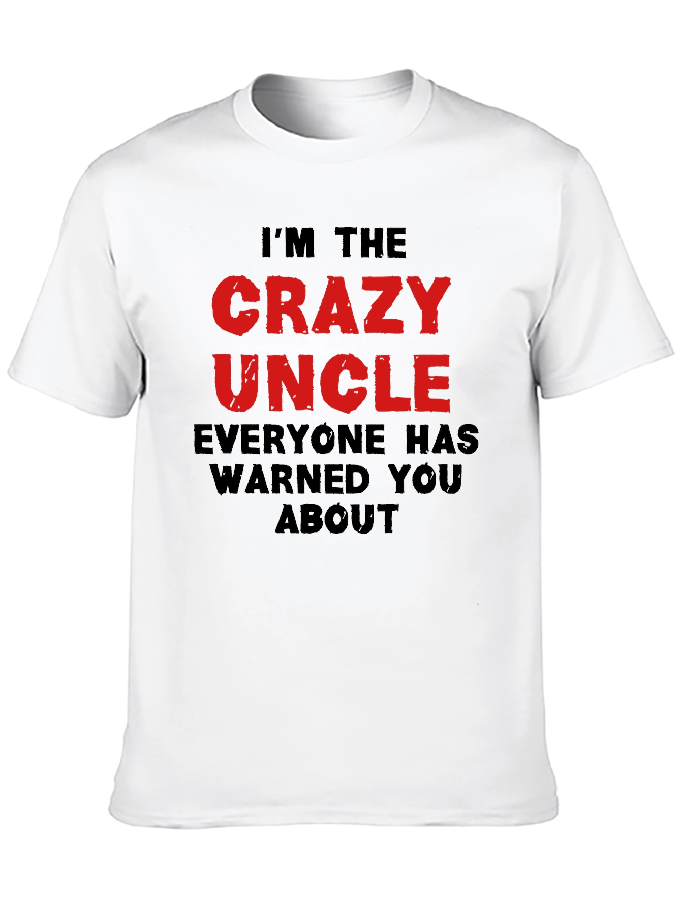 Black Crazy Uncle Graphic T-Shirt view 10