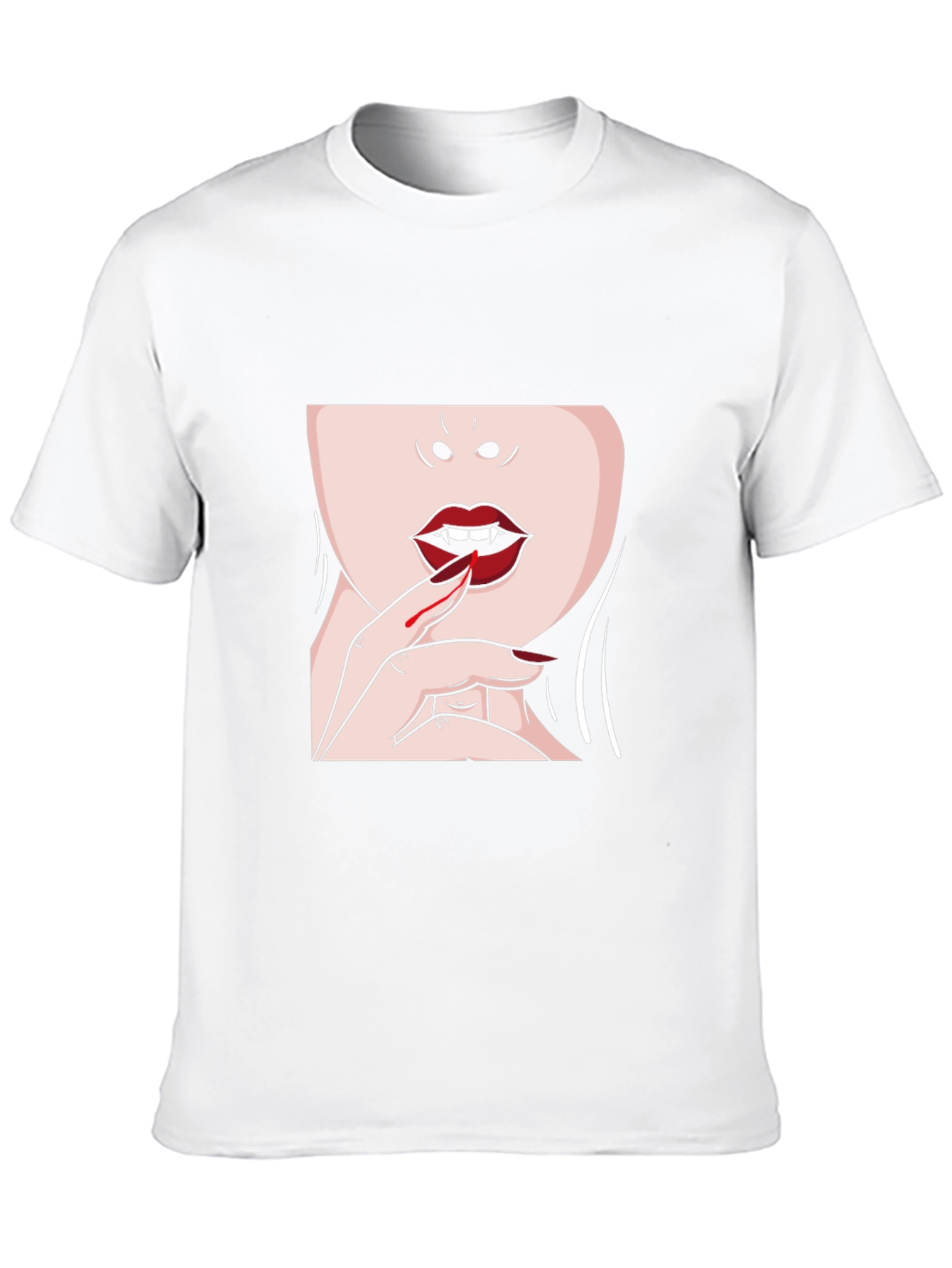 Black Vampire Kiss Graphic T-Shirt - Black view 10