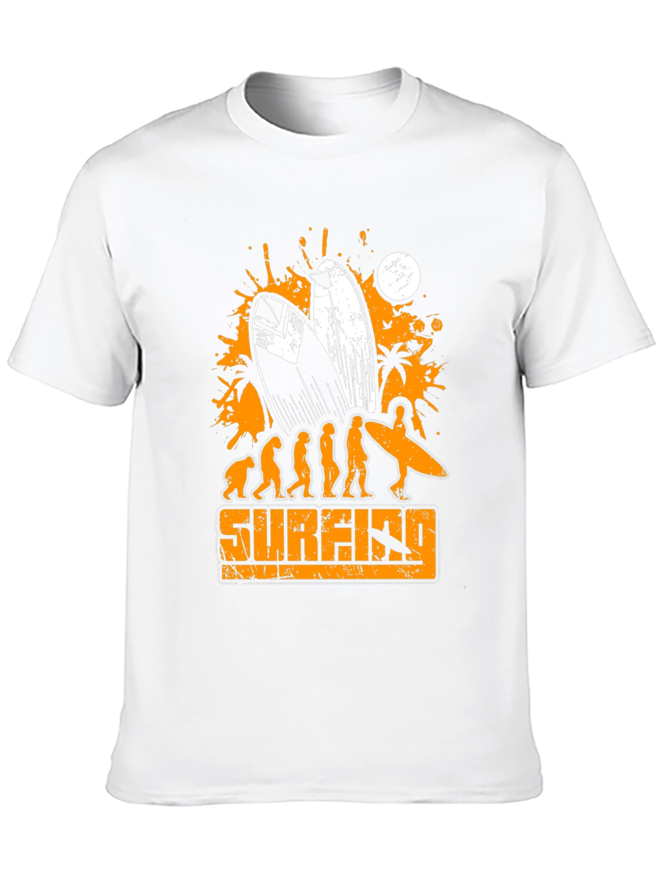 Black Surfing Evolution Graphic T-Shirt - Mens Black Tee view 10