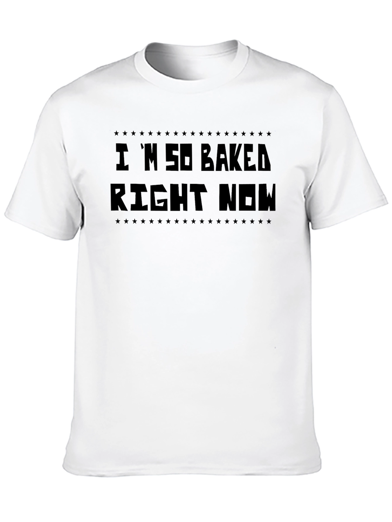 Black I'm So Baked Right Now Graphic Tee - Men's Black T-Shirt view 10
