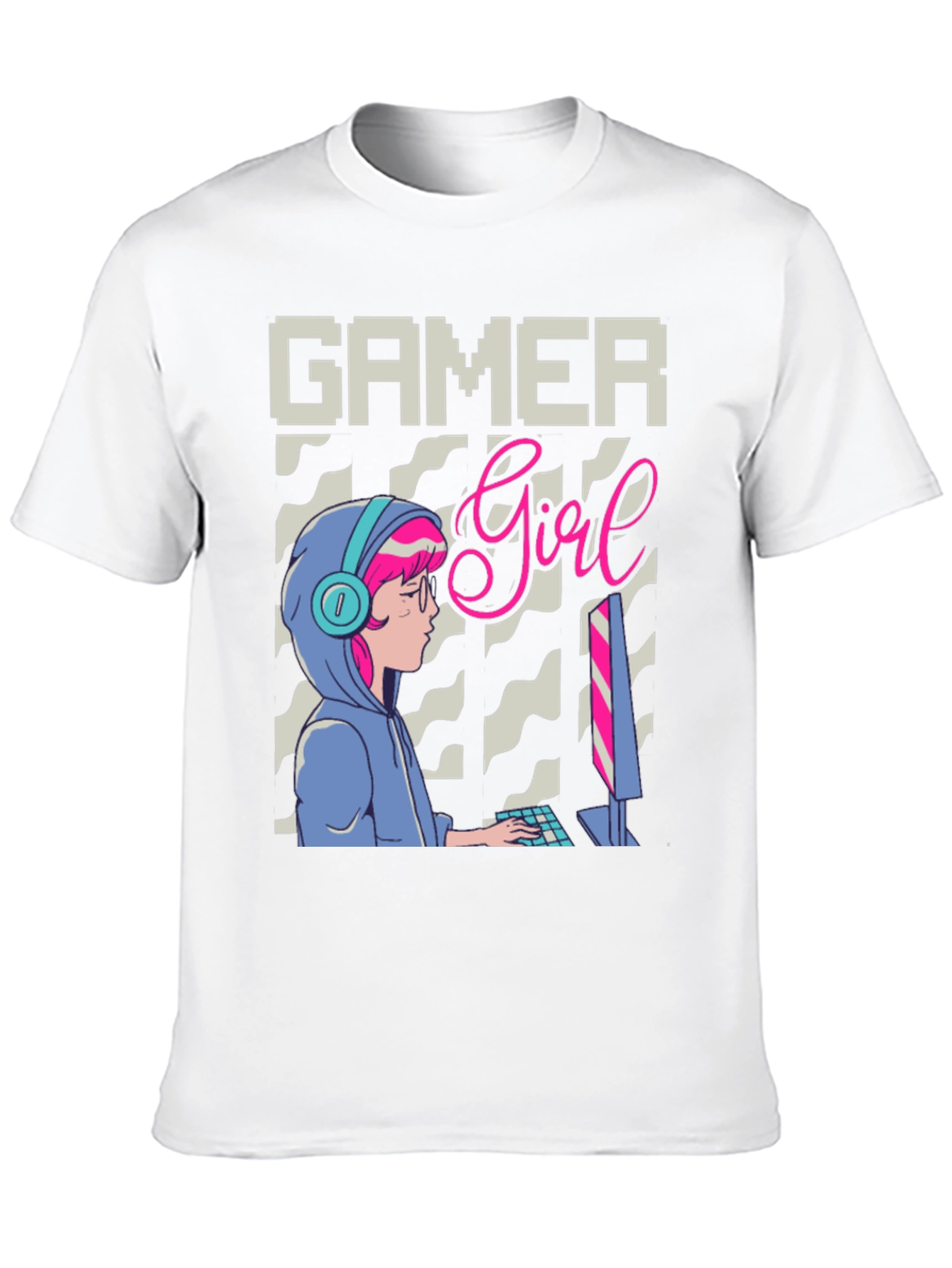 Black Gamer Girl Graphic Tee - Stylish Gaming Apparel view 10