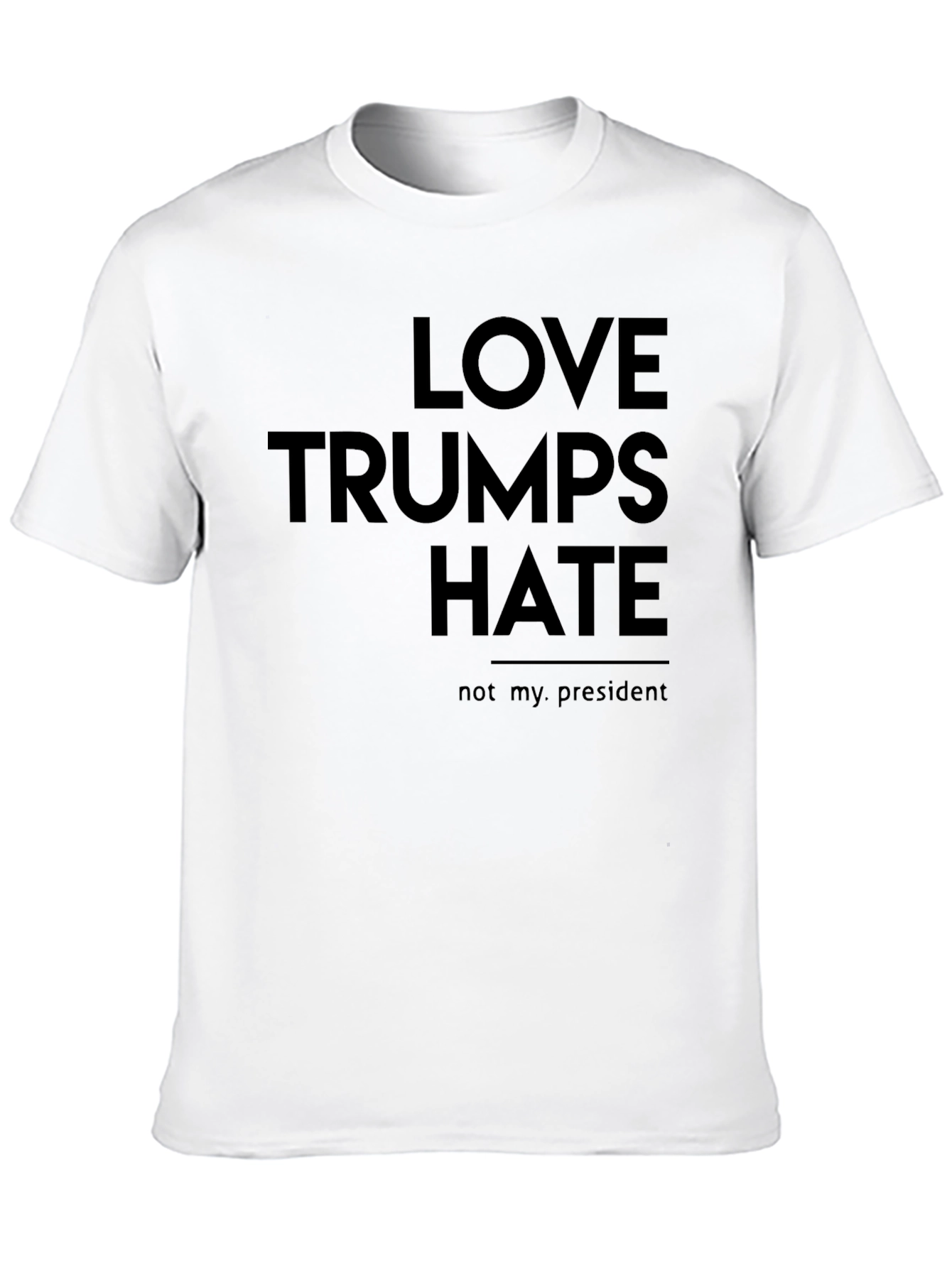 Black Love Trumps Hate Graphic Tee - Protest T-Shirt view 10