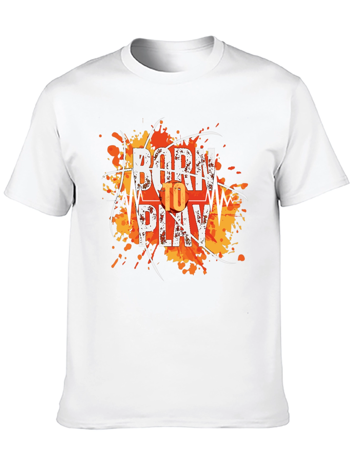 Black Born to Play Graphic T-Shirt - Stylish and Comfortable view 10