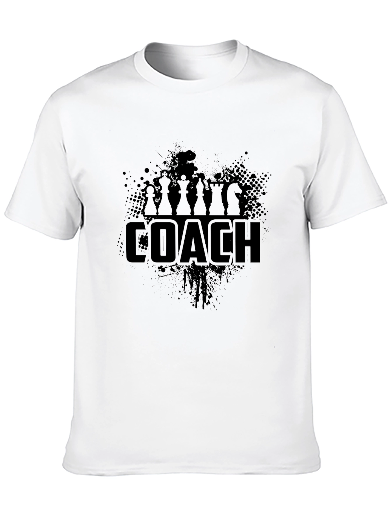 Black Chess Coach Graphic Tee - Black Cotton T-Shirt view 10