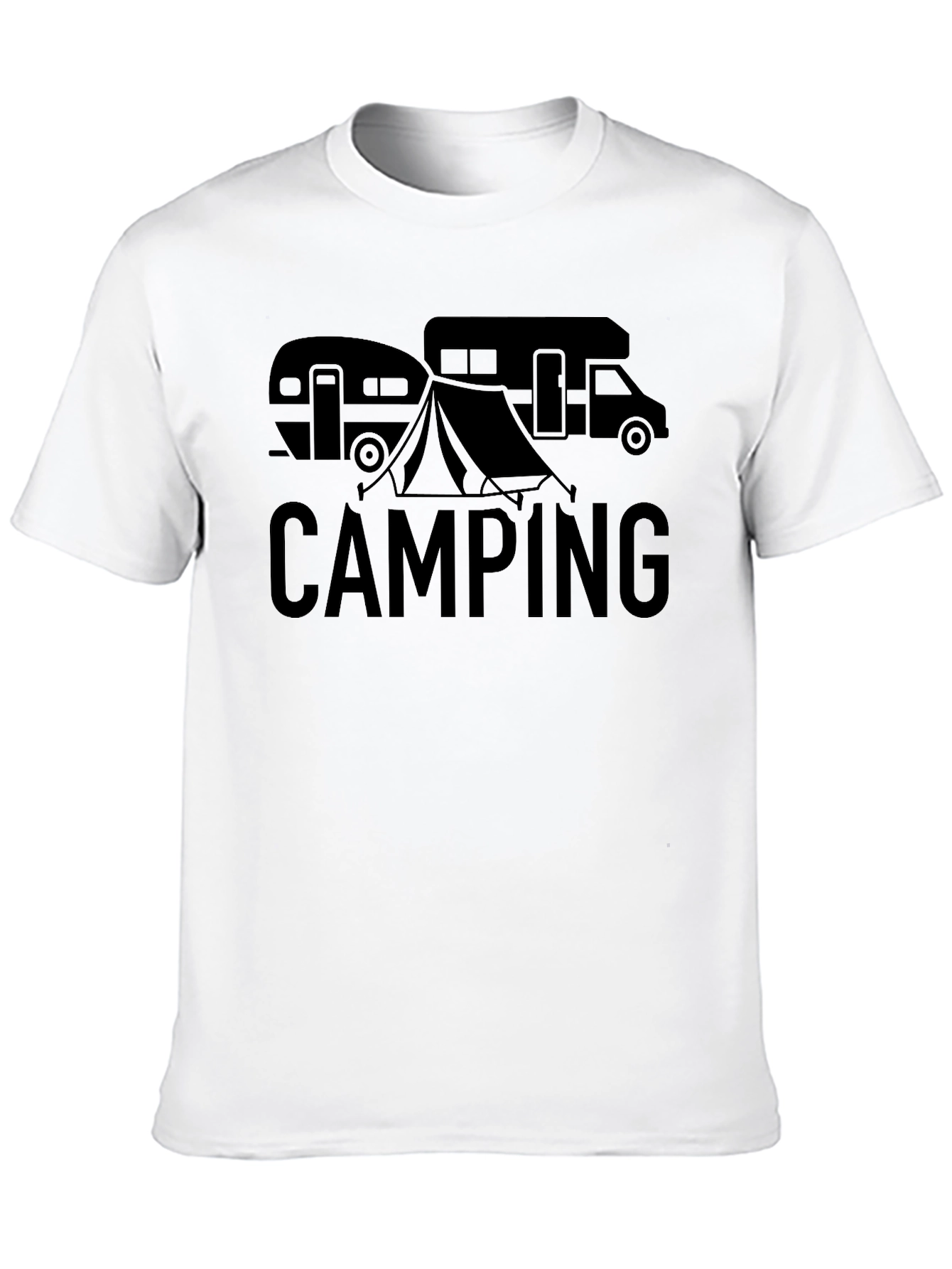 Black Camping Adventure T-Shirt view 10