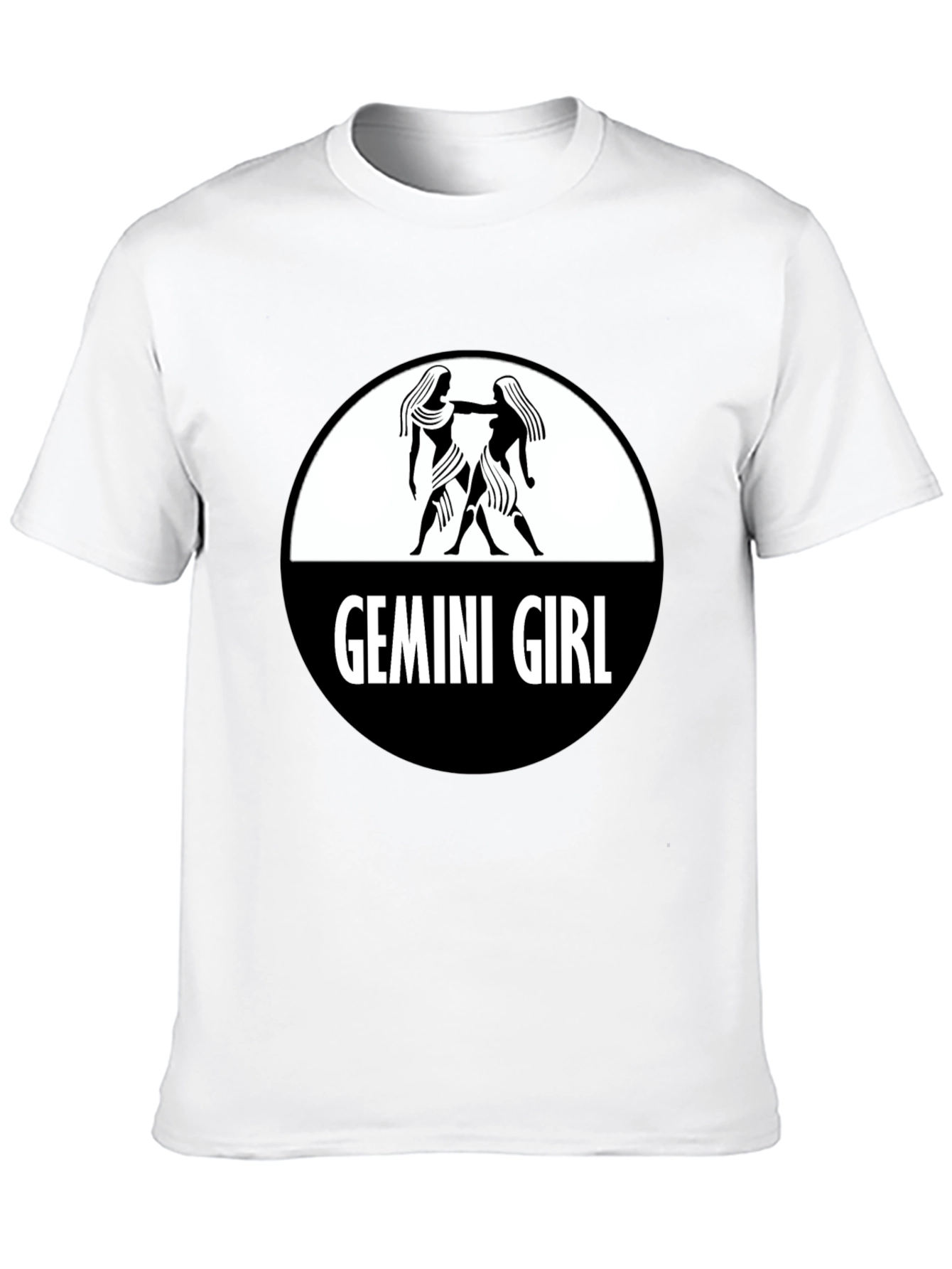 Black Gemini Girl Graphic Tee - Black T-Shirt view 10