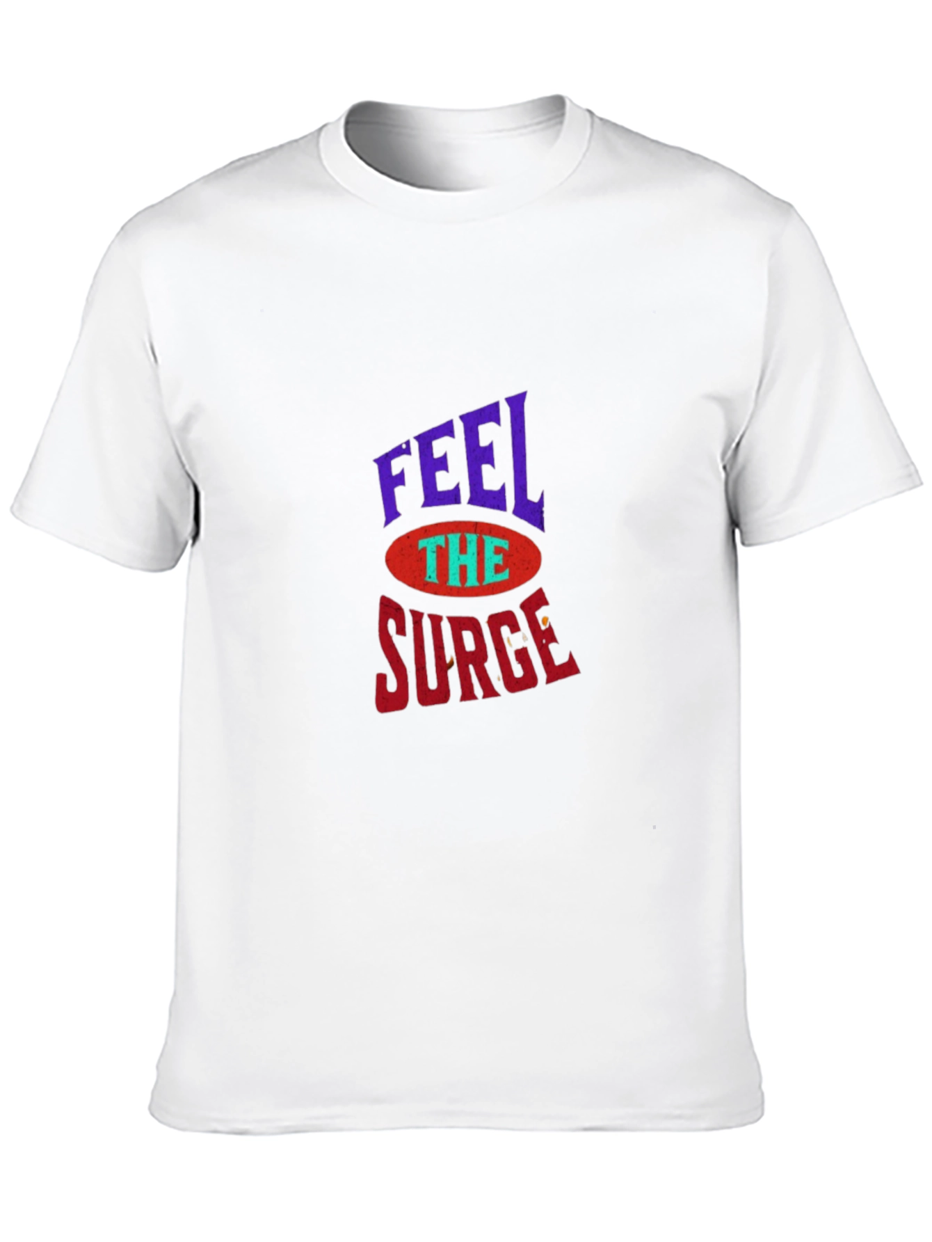 Black Feel The Surge Graphic Tee - Retro Style T-Shirt view 10