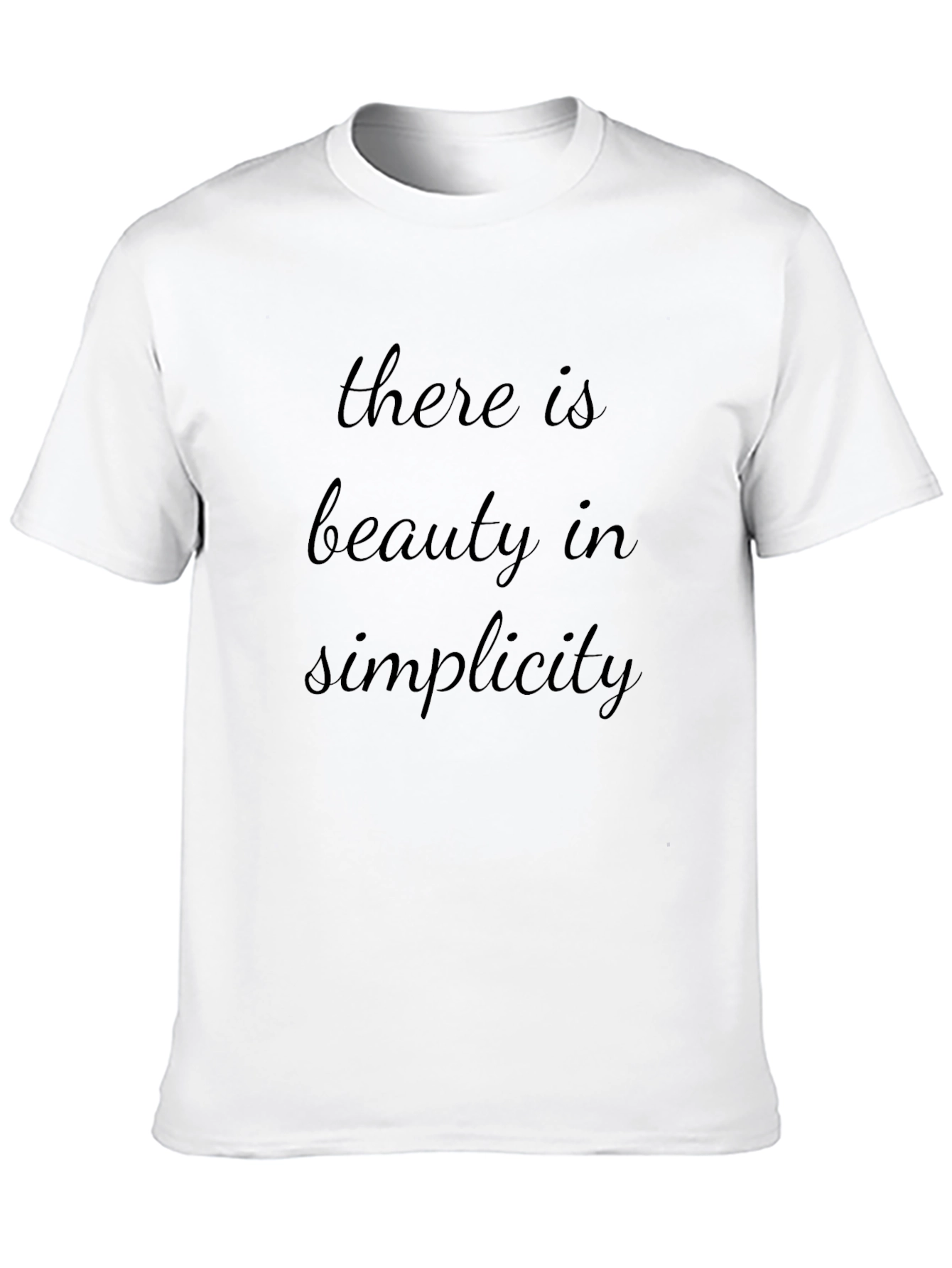Beauty in Simplicity Black Graphic Tee - 10