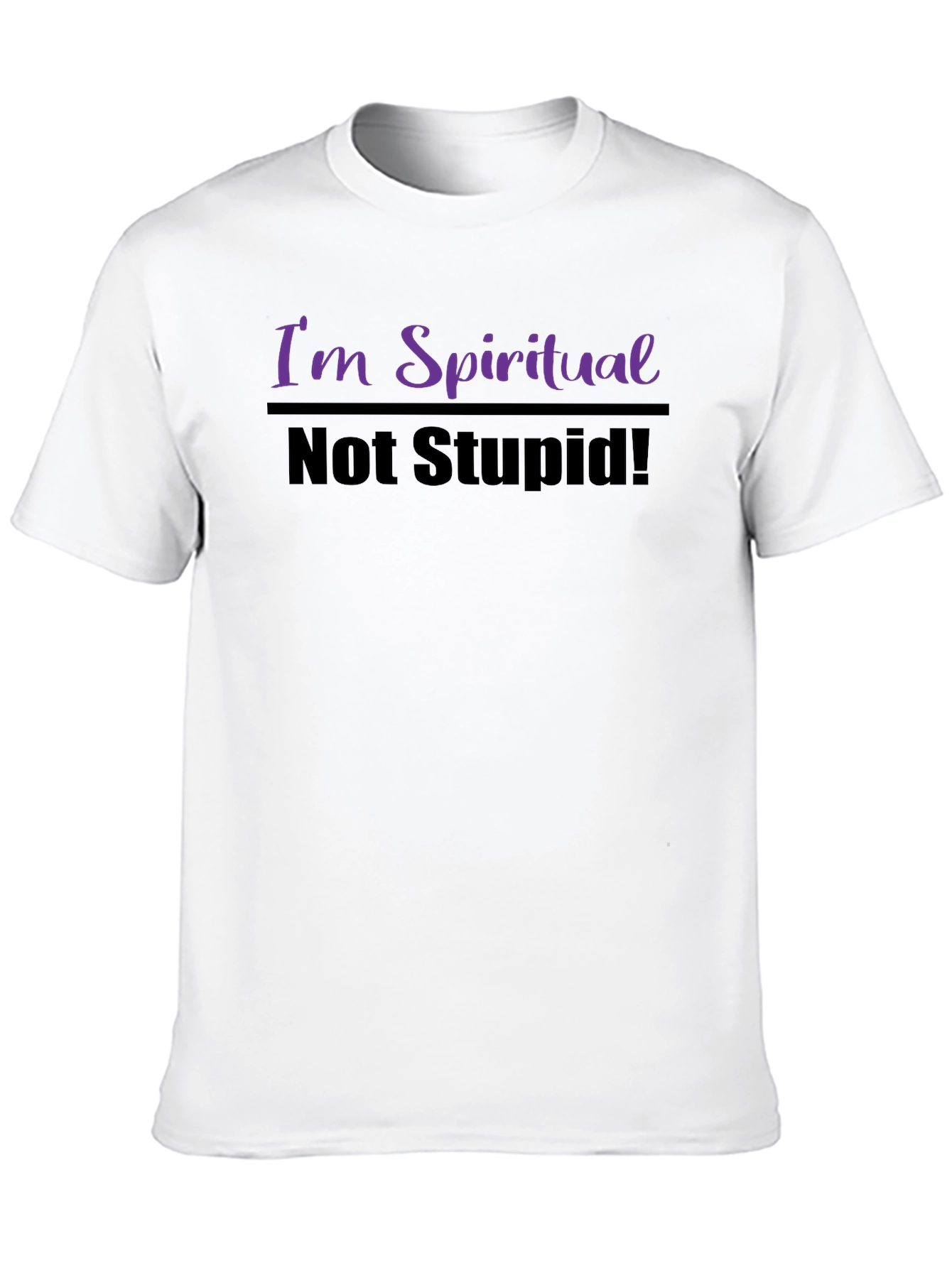 Black Spiritual But Not Stupid Graphic T-Shirt view 10