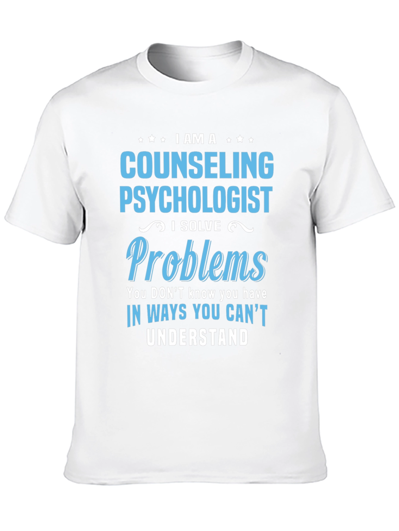 Black Counseling Psychologist T-Shirt - I Solve Problems view 10