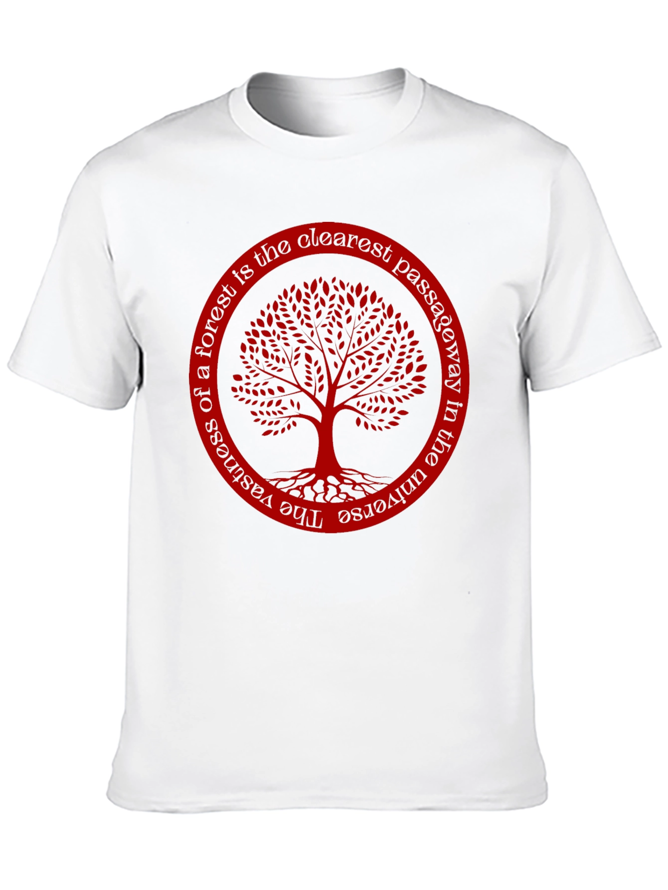 Black Tree of Life T-Shirt - Forest Passageway Tee view 10