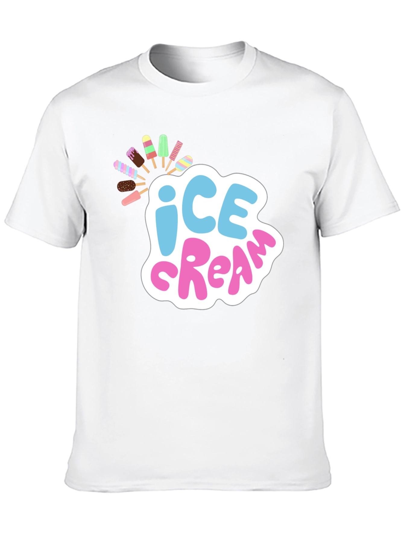 Black Ice Cream Graphic T-Shirt - Fun Summer Style view 10