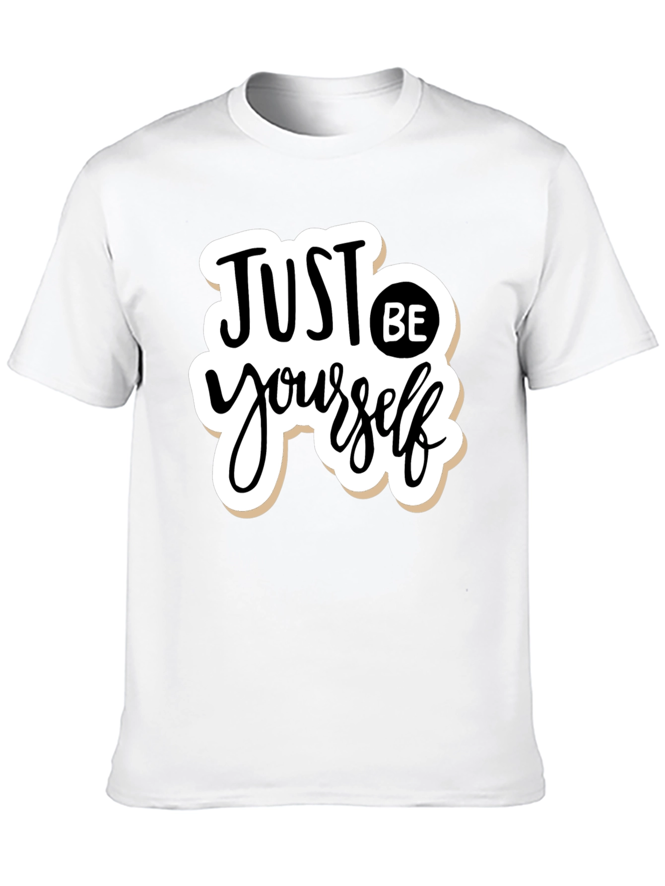 Black Just Be Yourself Graphic T-Shirt - Black view 10