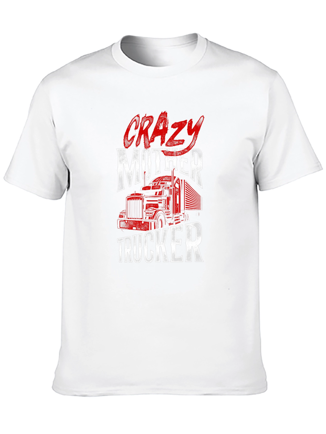 Black Crazy Mother Trucker Graphic Tee view 10