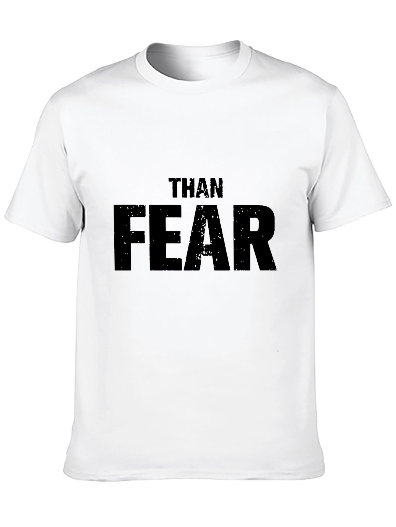 Black Than Fear Graphic Tee - Motivational Men's T-Shirt view 10
