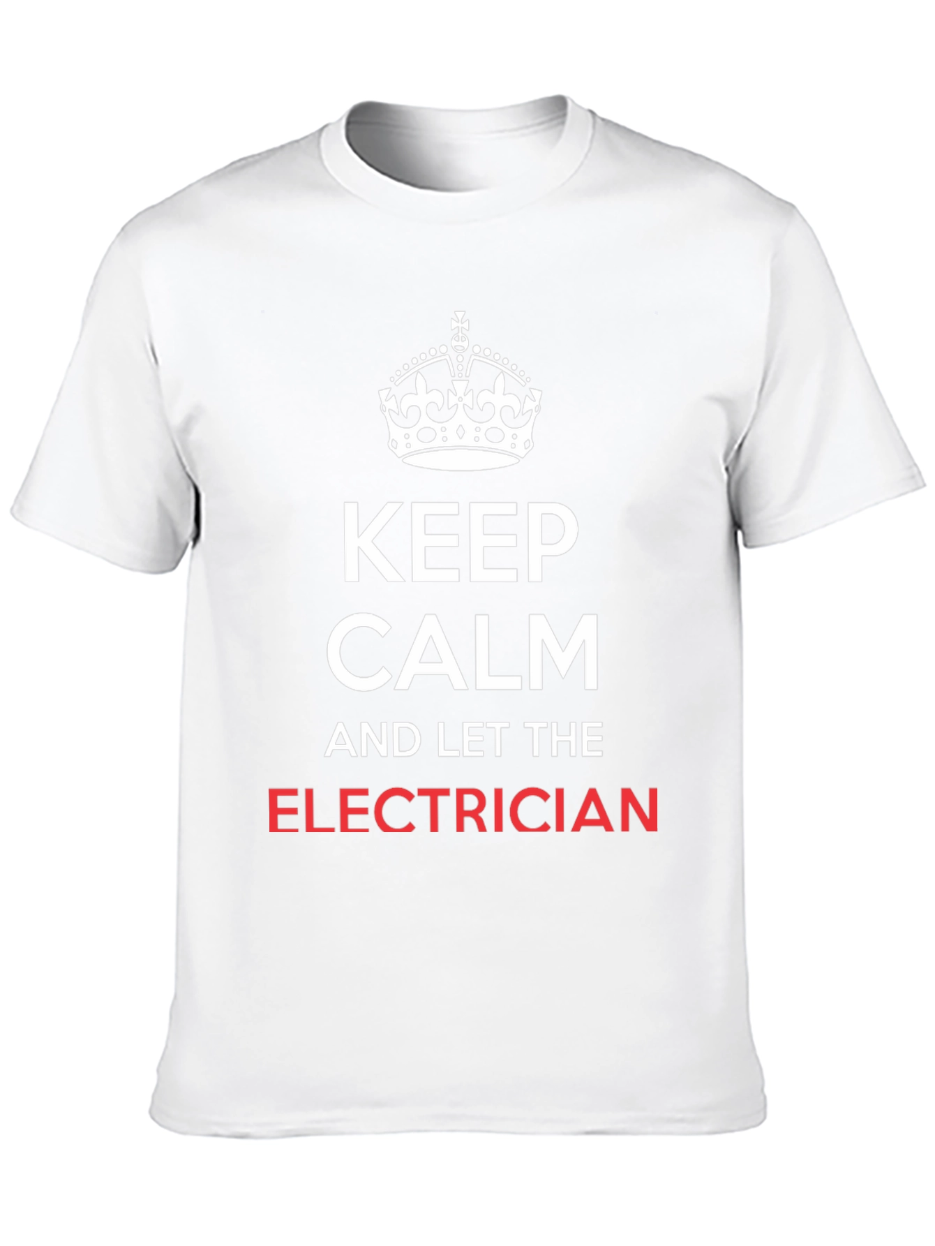 Black Keep Calm Electrician T-Shirt - Funny Electrician Gift view 10
