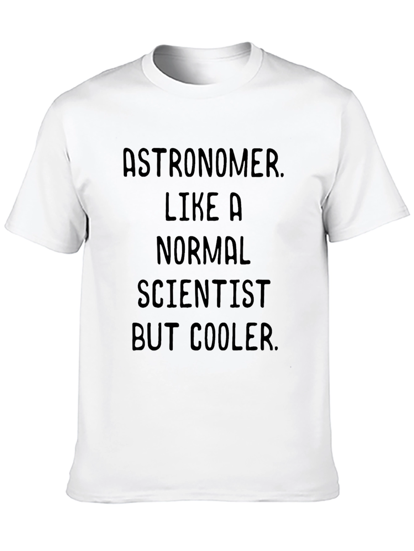 Black Astronomer Cool Scientist Black T-Shirt view 10