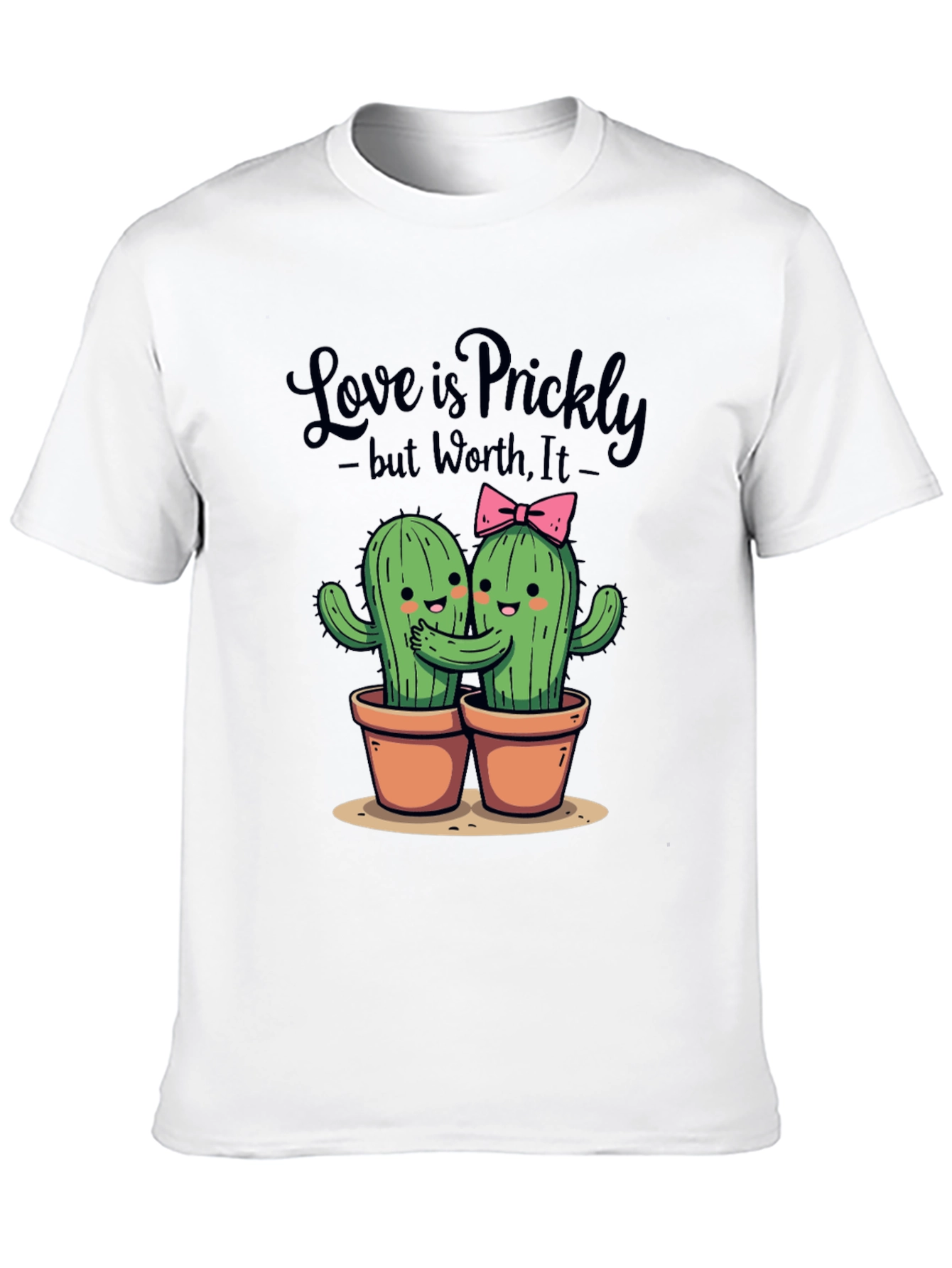 Black Love is Prickly T-Shirt - Cute Cactus Design view 10