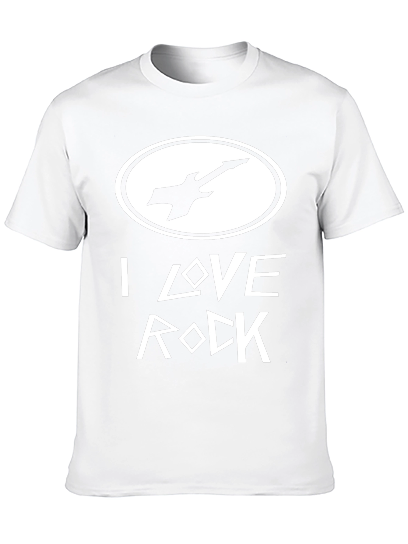 Black I Love Rock Black Graphic Tee view 10