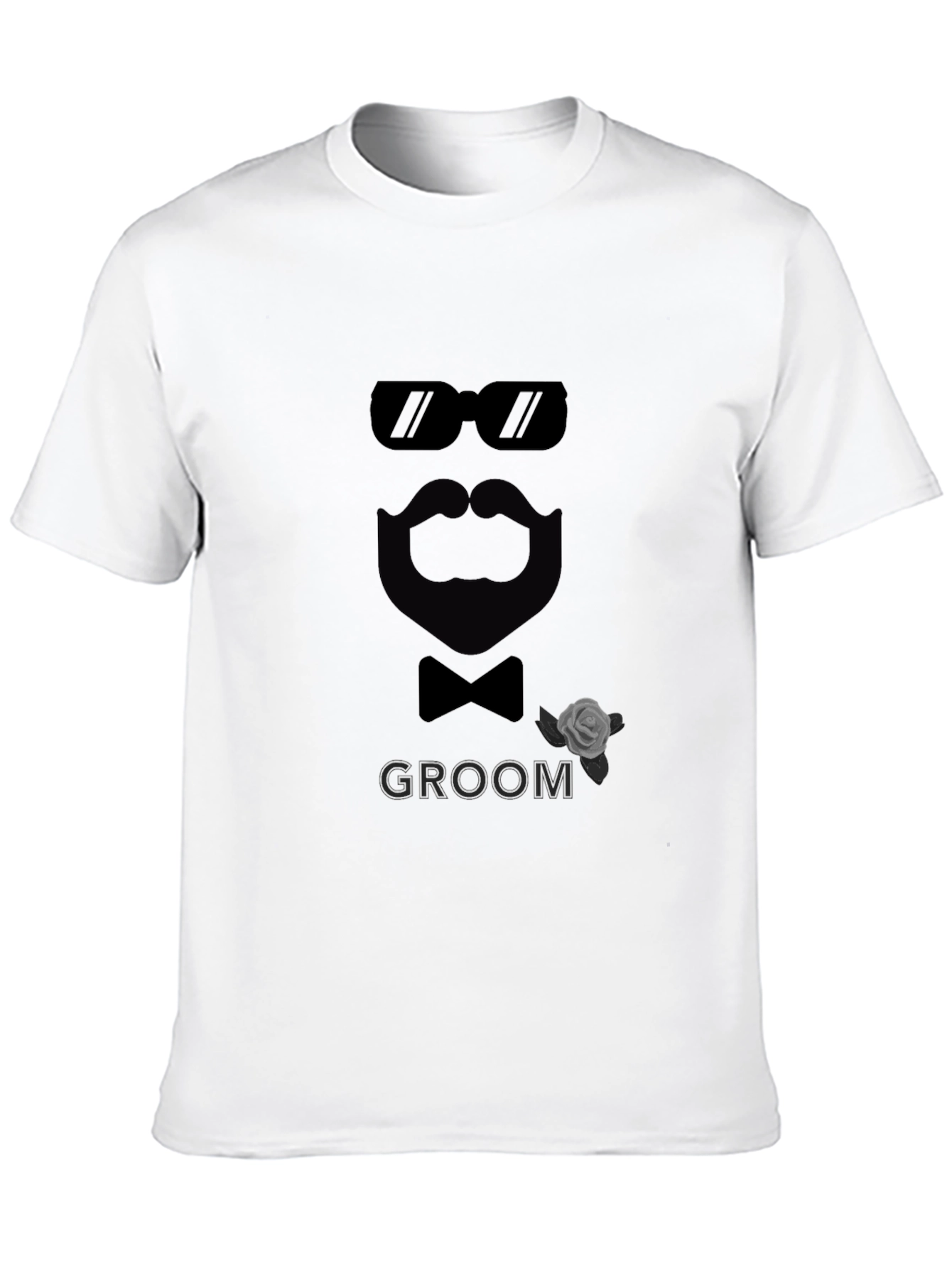 Black Groom Graphic T-Shirt - Stylish Wedding Apparel view 10