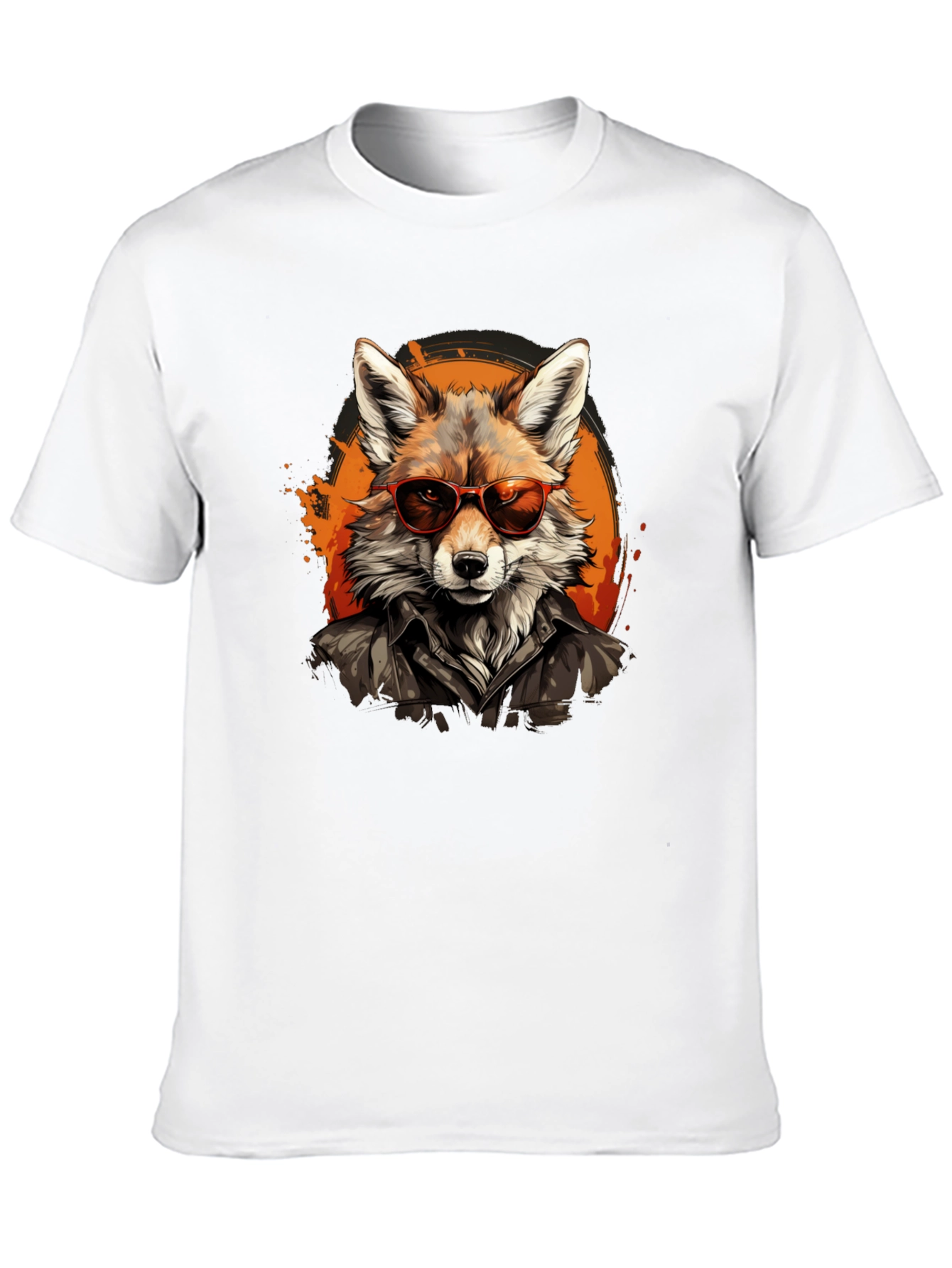 Black Cool Fox Graphic Tee - Trendy Animal T-Shirt view 10