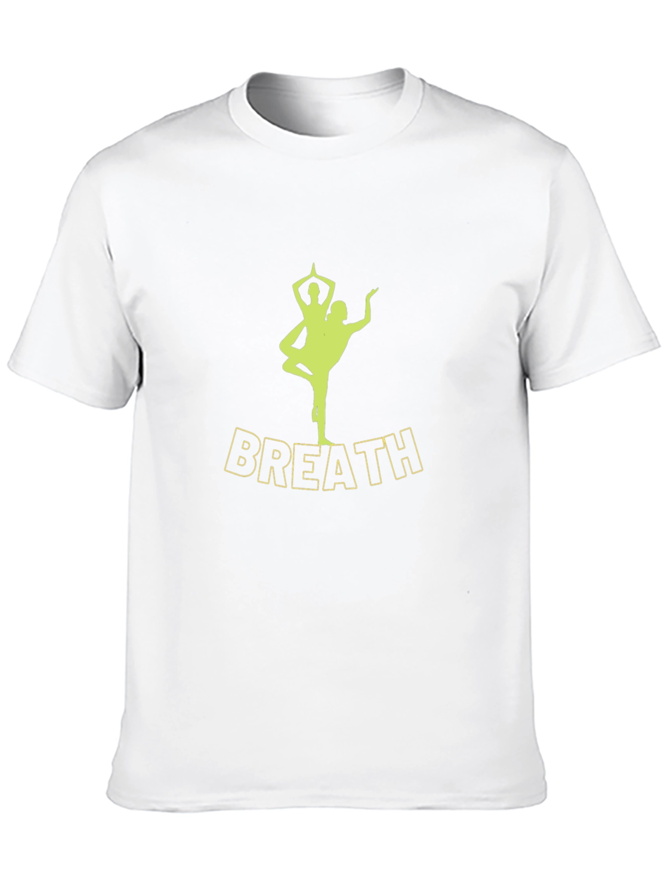 Black Breath Yoga Pose T-Shirt - Men's Black Tee view 10
