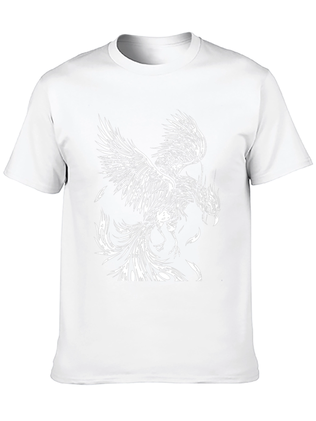 Black Phoenix Graphic Tee - Black Cotton T-Shirt view 10