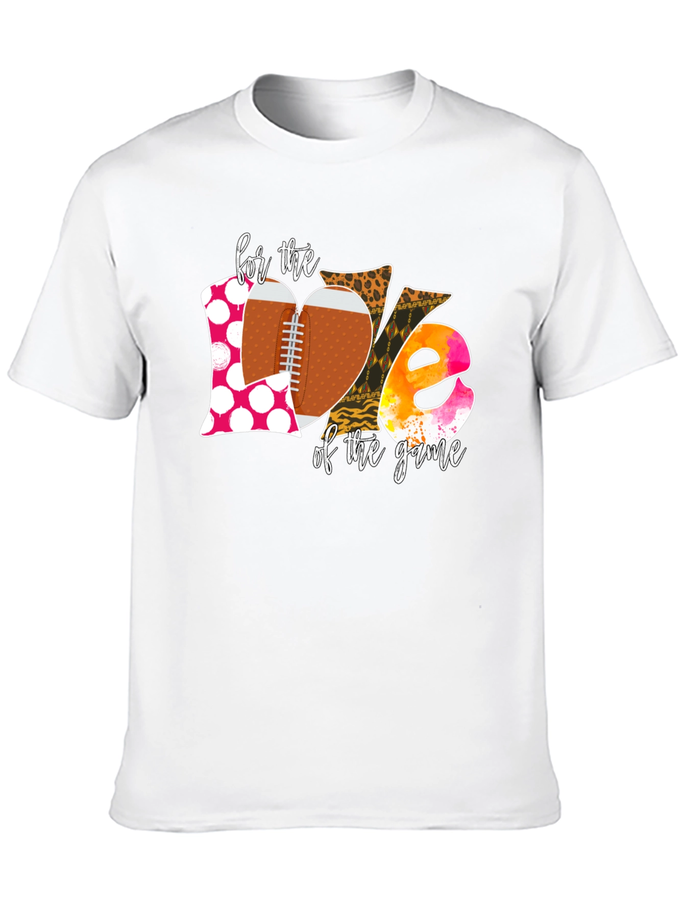 Black Football Game Day Love Graphic Tee view 10