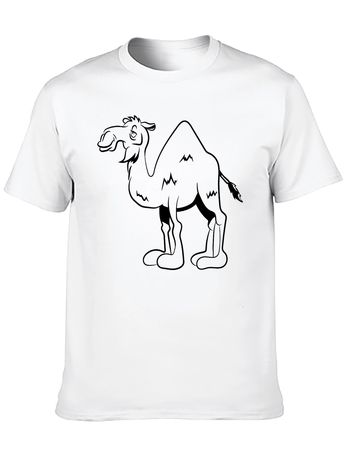 Black Camel Graphic Tee - Black Cotton T-Shirt view 10
