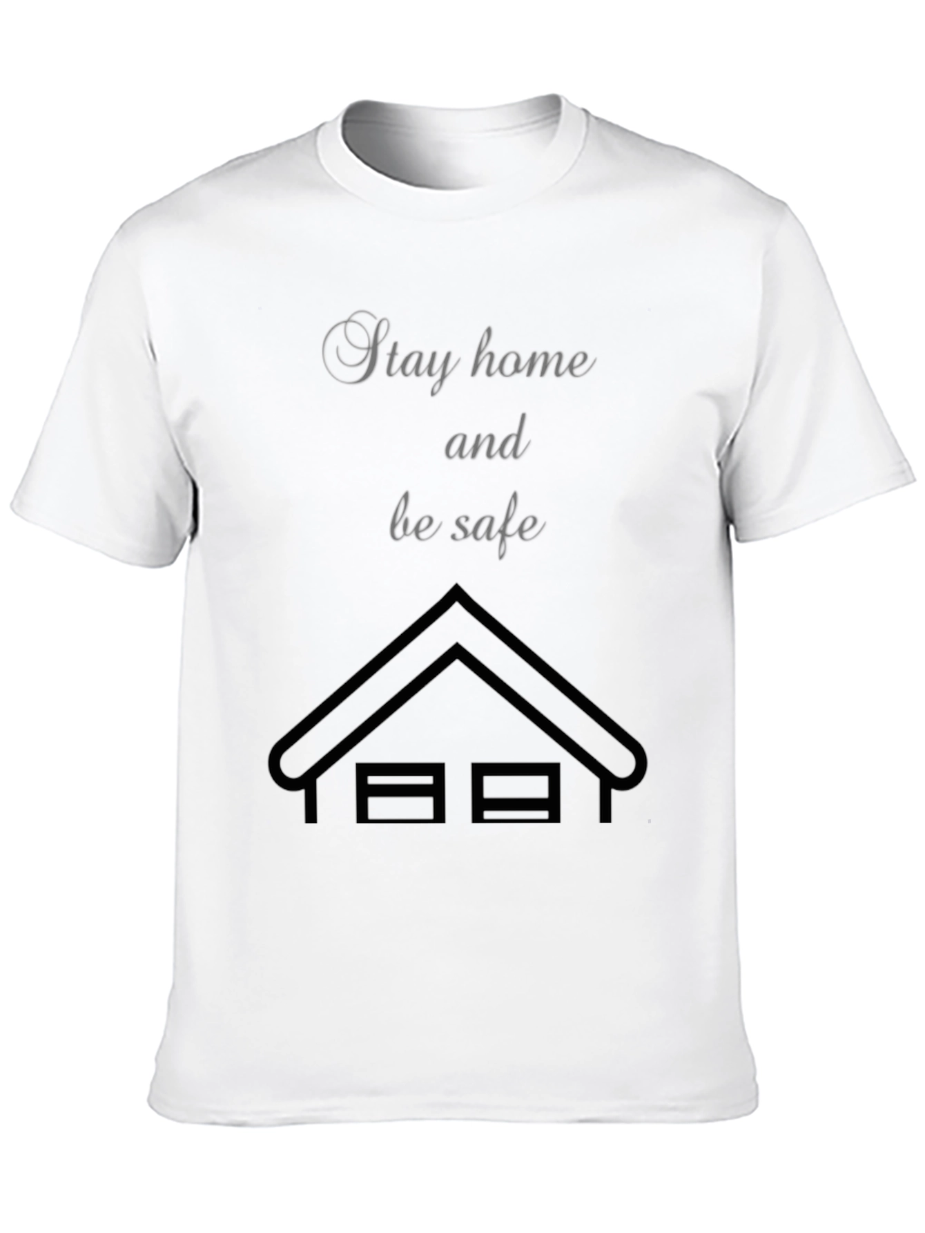 Black Stay Home, Be Safe T-Shirt view 10