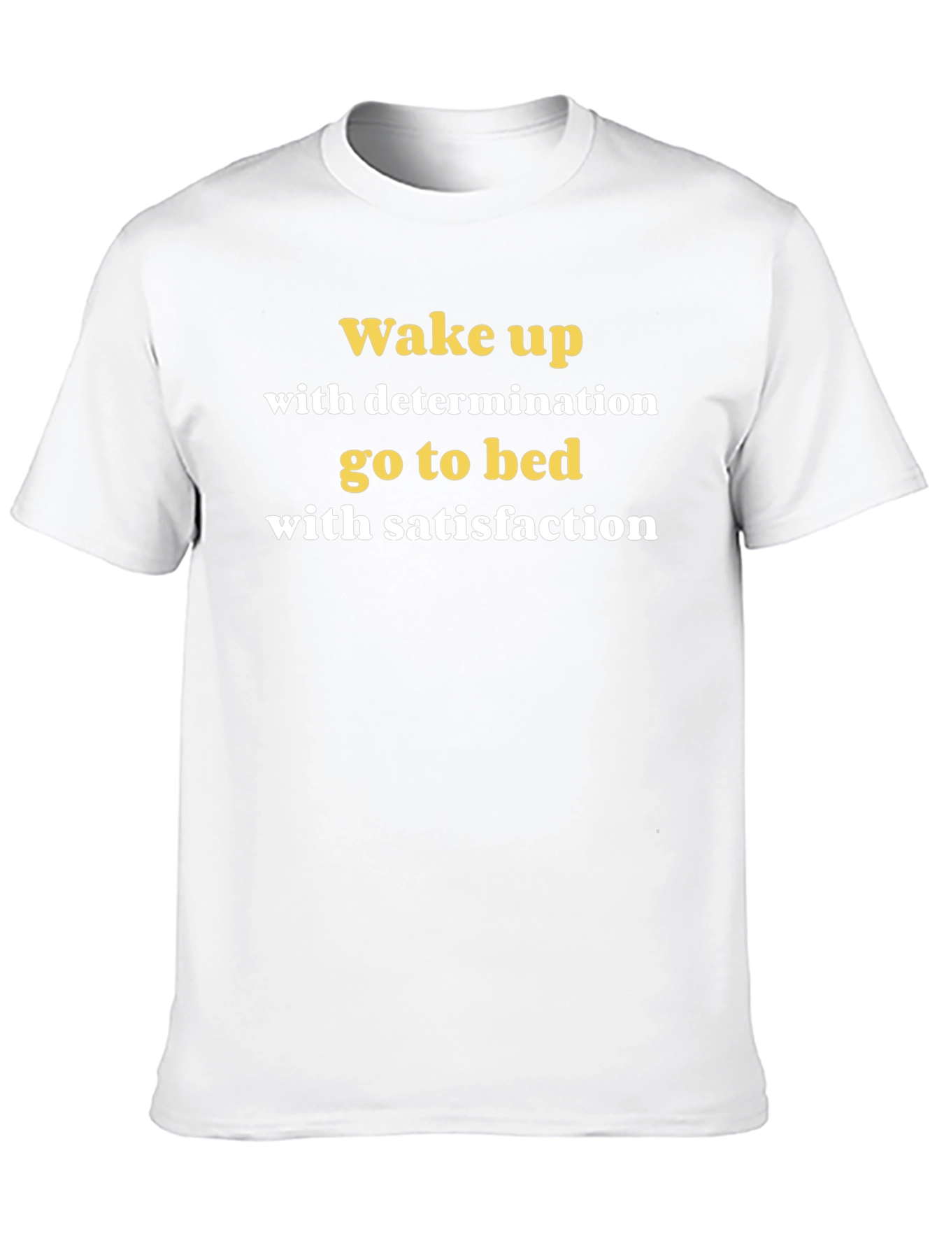 Black Motivational Wake Up T-Shirt view 10