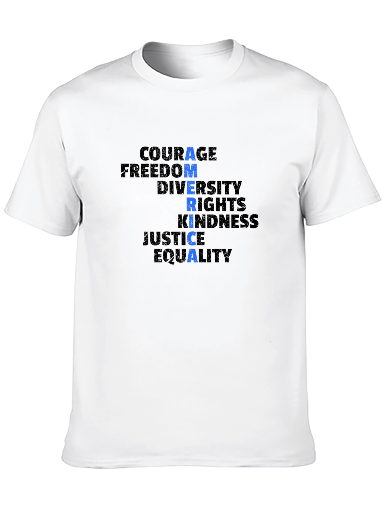 Black America Word Graphic T-Shirt - Black Unisex view 10