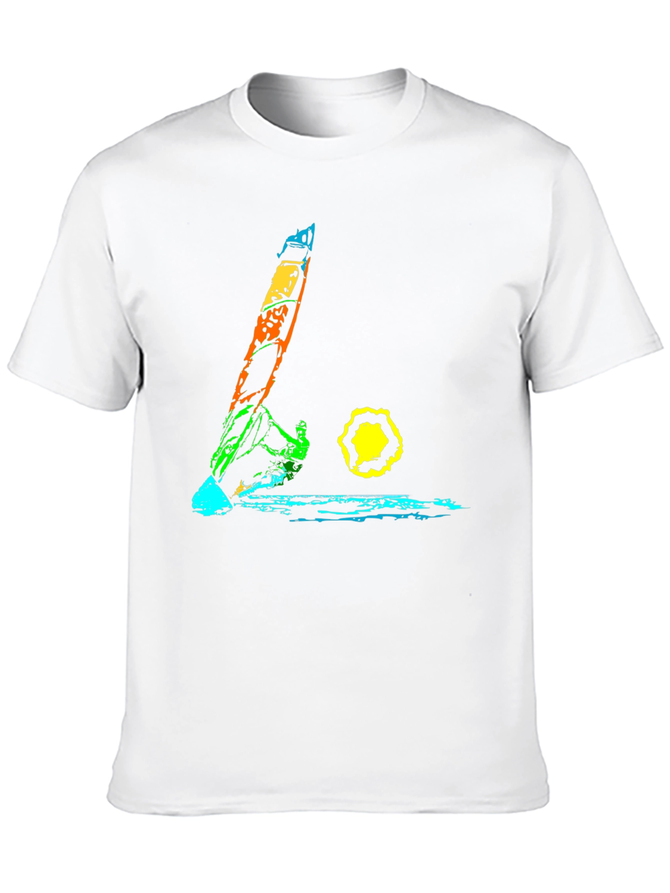 Black Abstract Design Men's Black T-Shirt view 10