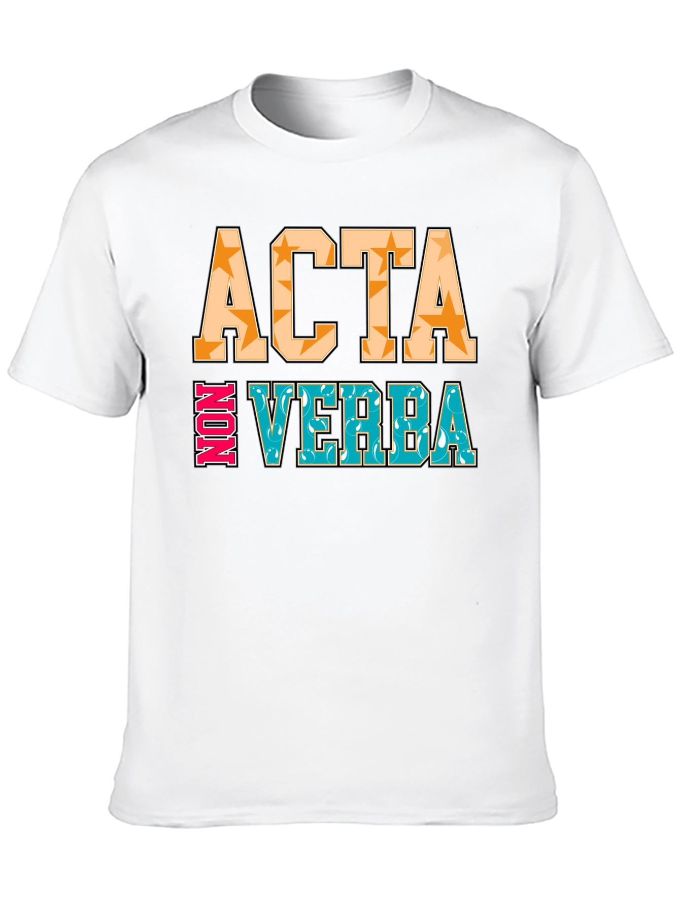 Black Acta Non Verba Graphic Tee - Action Over Words view 10