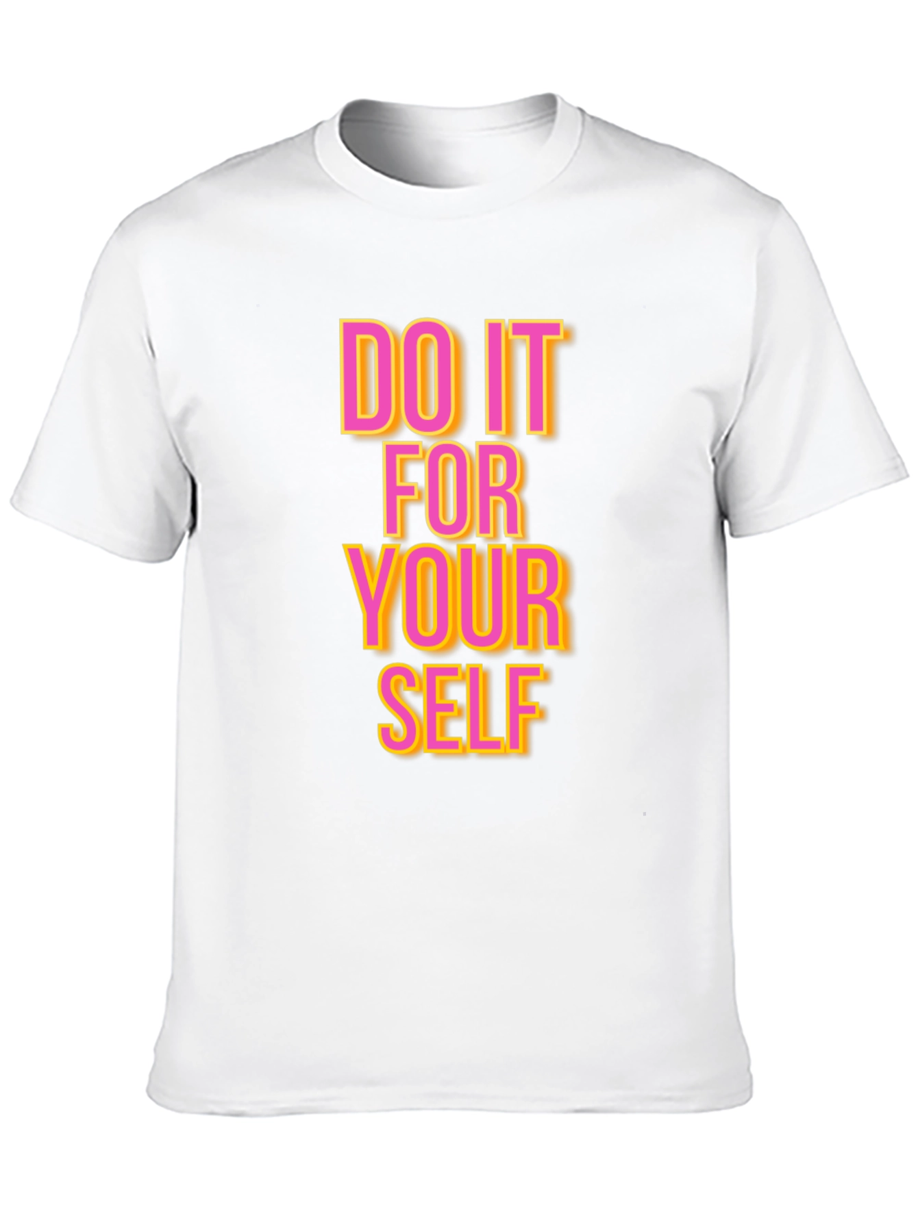 Black Motivational Graphic Tee: Do It For Yourself T-Shirt view 10