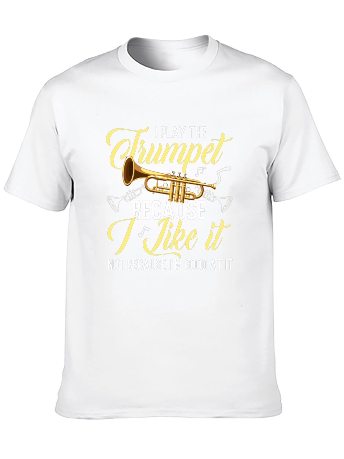 Black I Play The Trumpet Graphic Tee - Musician T-Shirt view 10