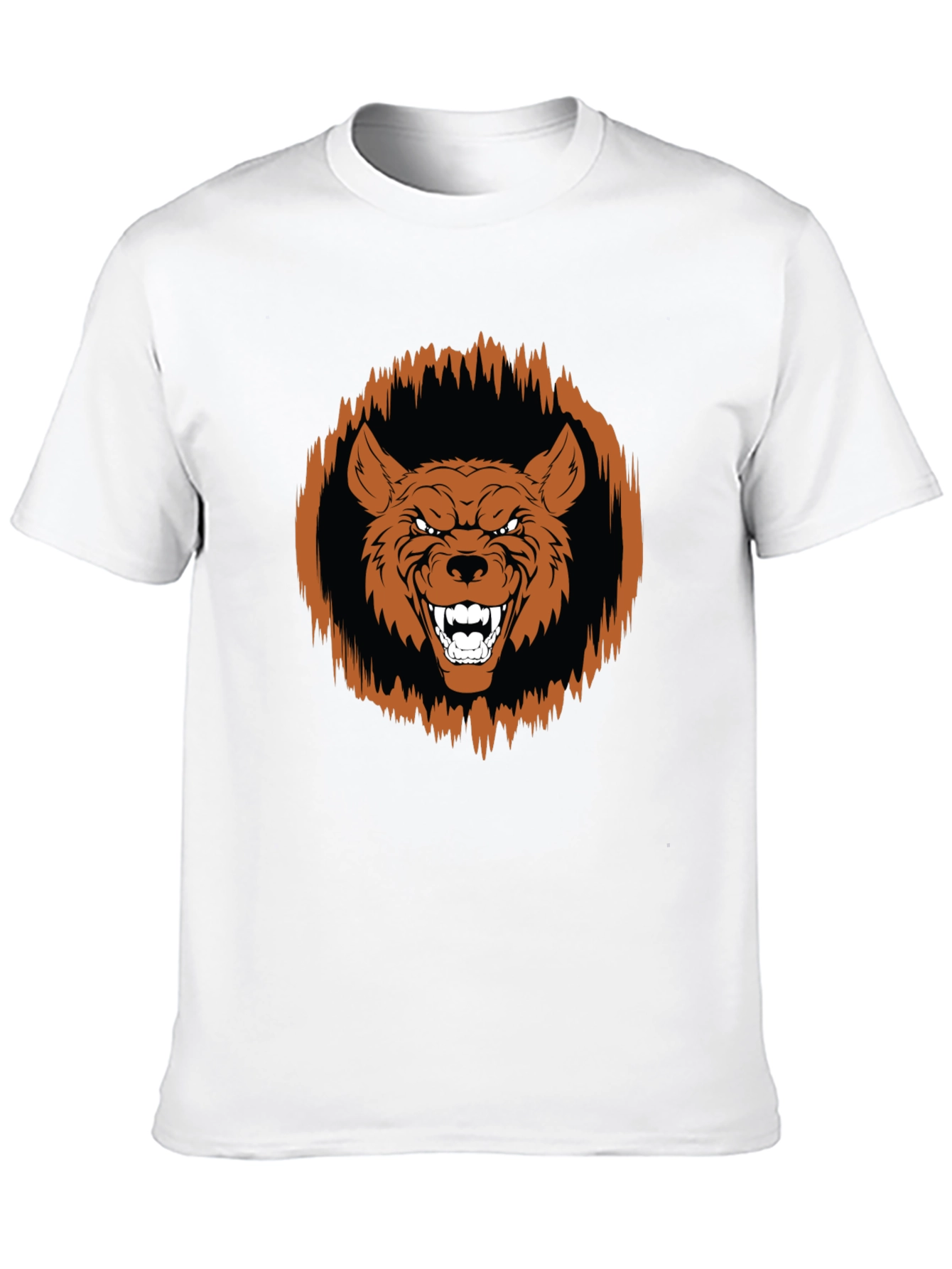 Fierce Wolf Graphic Tee - Black - 10