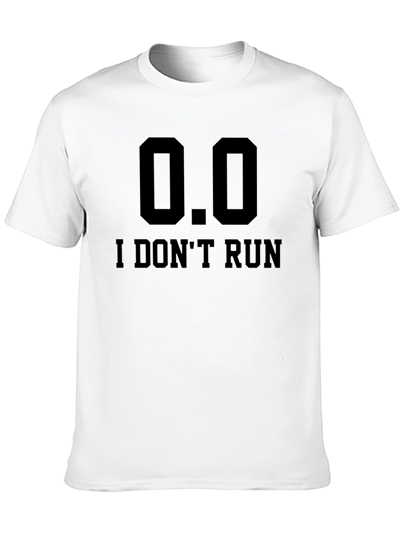 Black I Don't Run T-Shirt - Funny Slogan Tee view 10