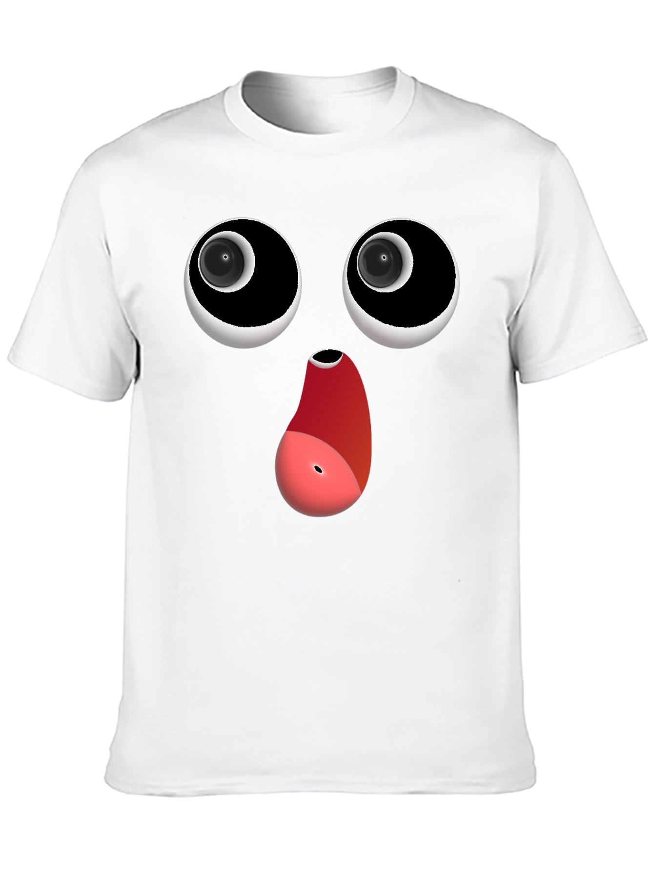 Black Funny Face Black T-Shirt view 10