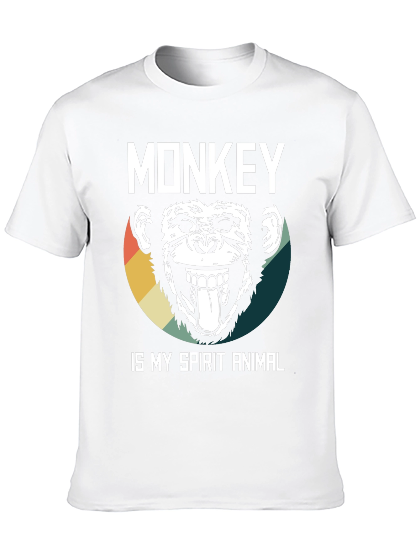 Black Monkey Spirit Animal Graphic Tee view 10